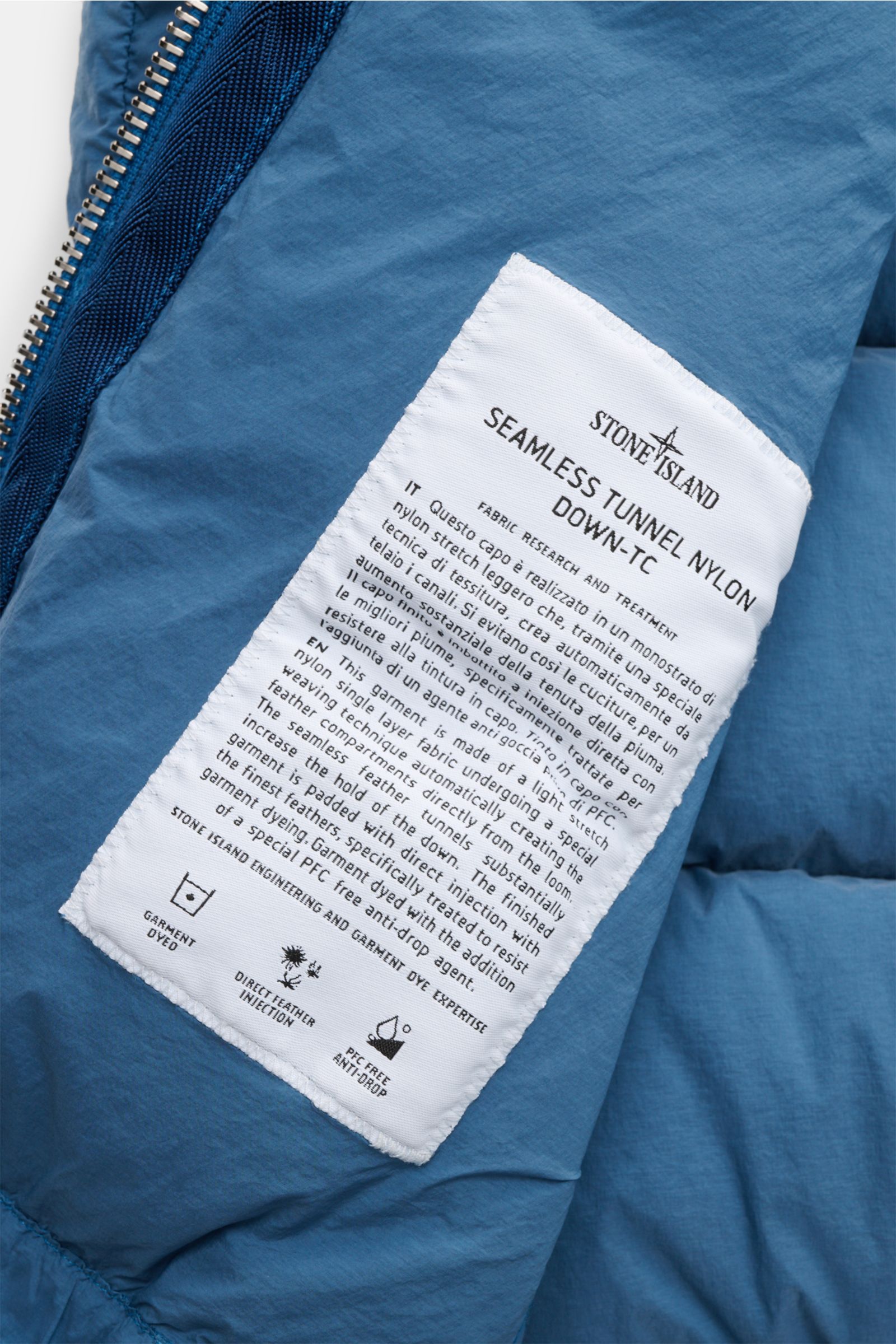 Stone Island Daunenweste 'Seamless Tunnel Nylon Down-TC' rauchblau