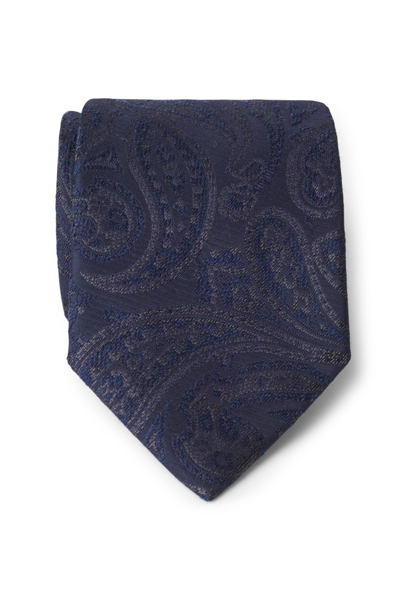 Tie navy patterned
