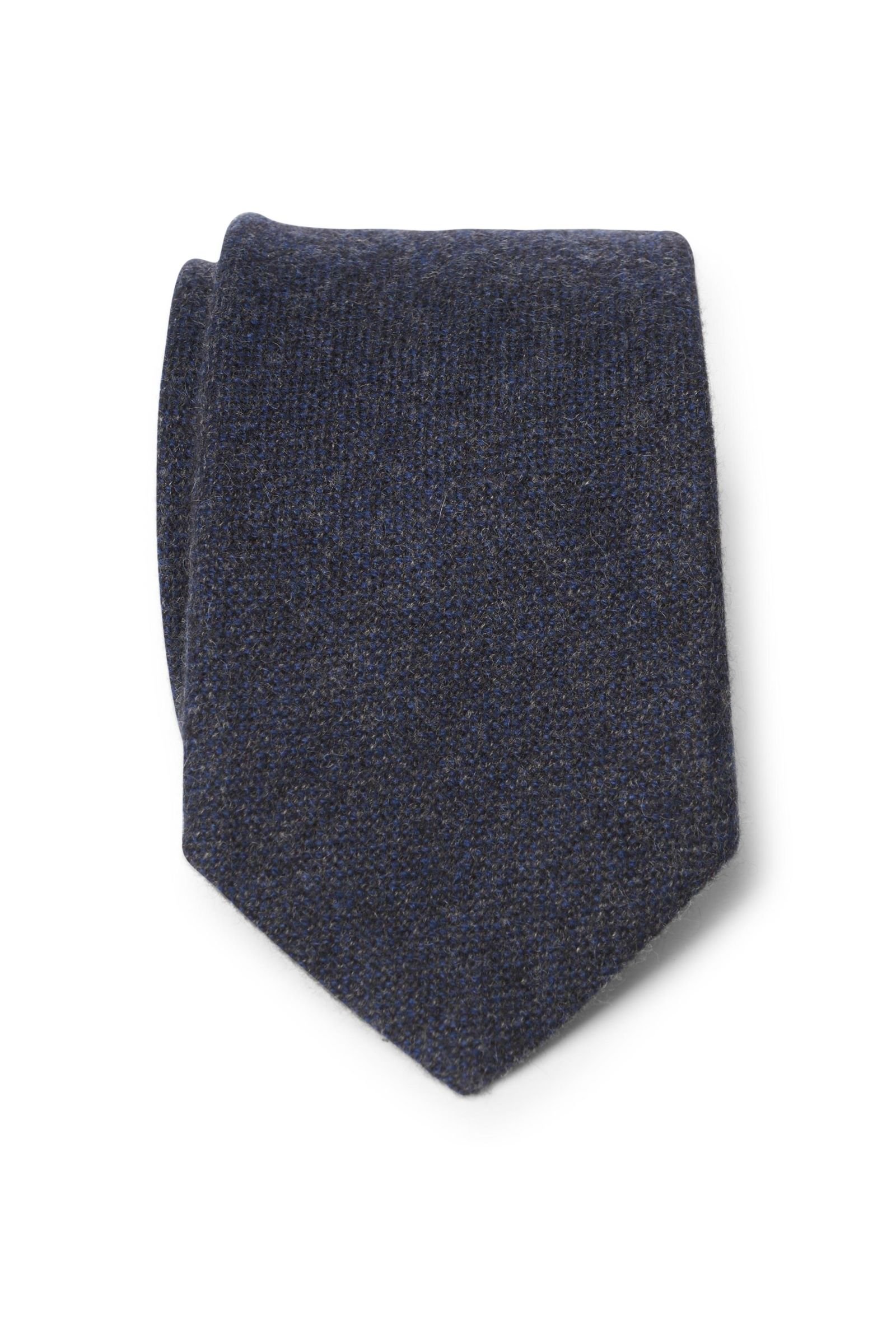 Cashmere tie navy/grey