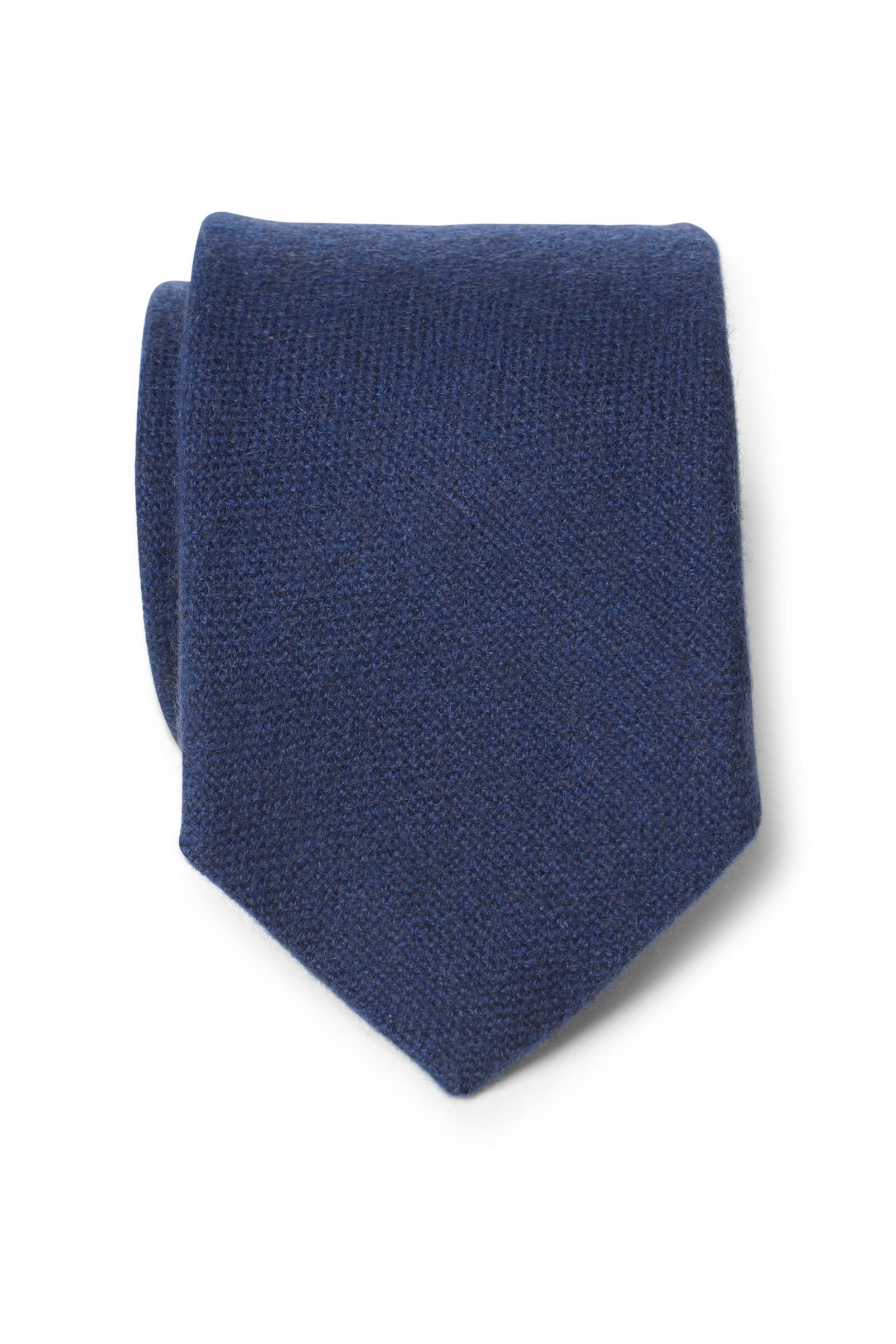 Cashmere tie dark blue