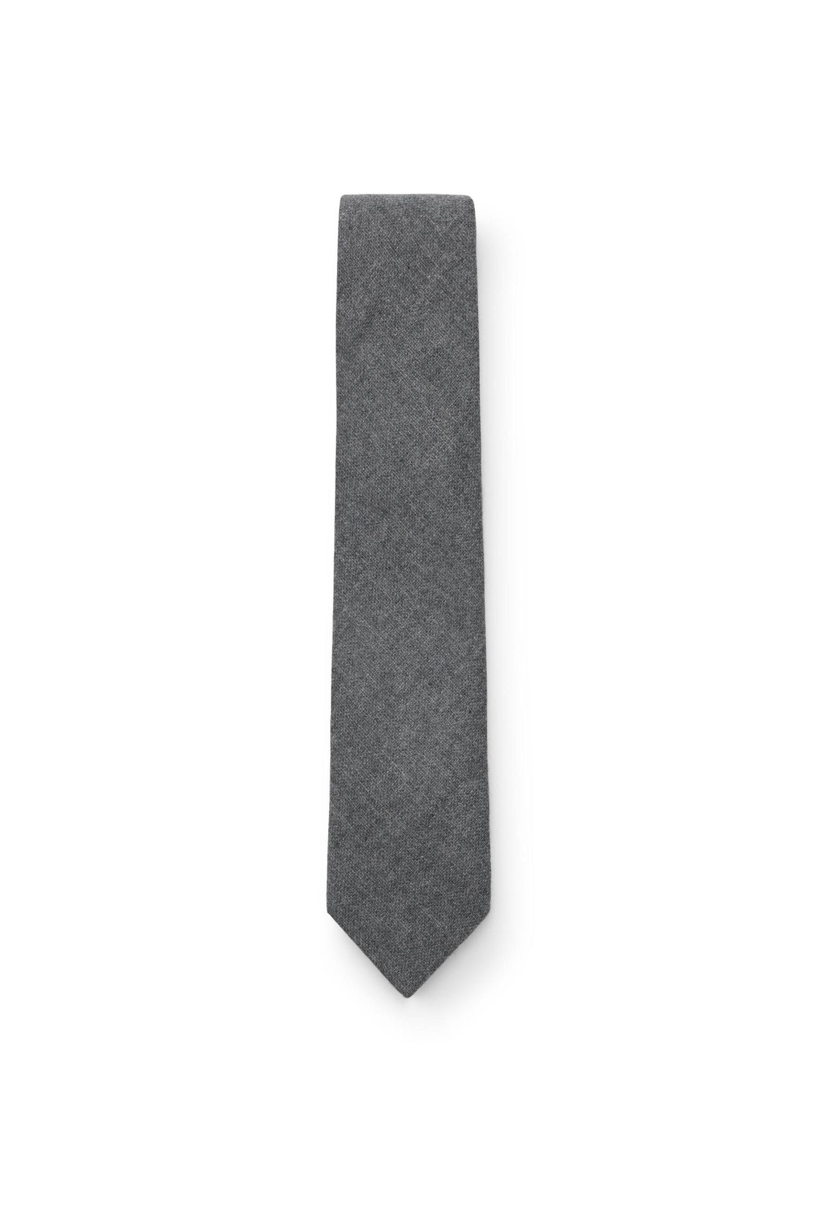 Cashmere Krawatte grau
