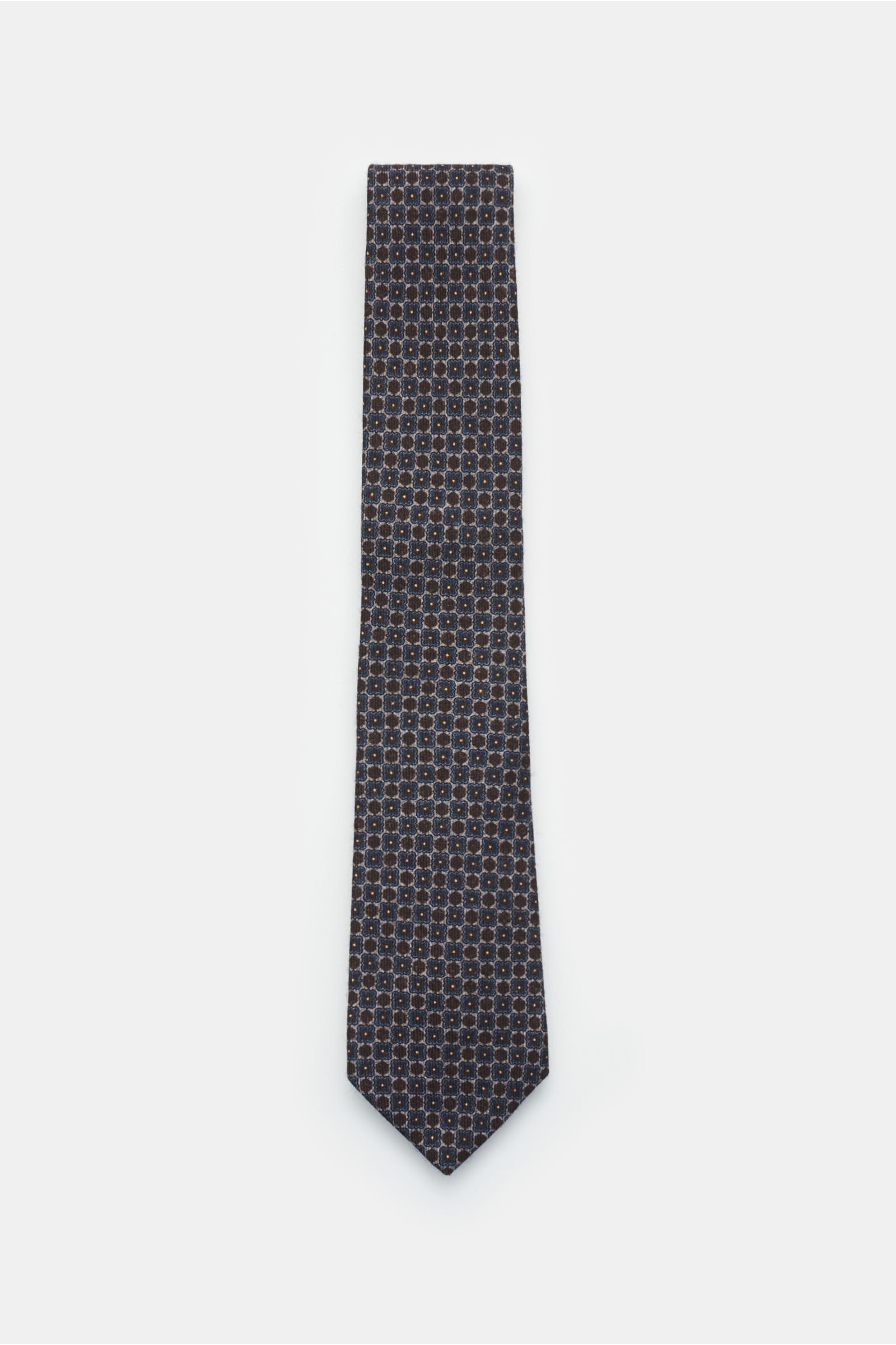 Krawatte grau/dunkelbraun gemustert