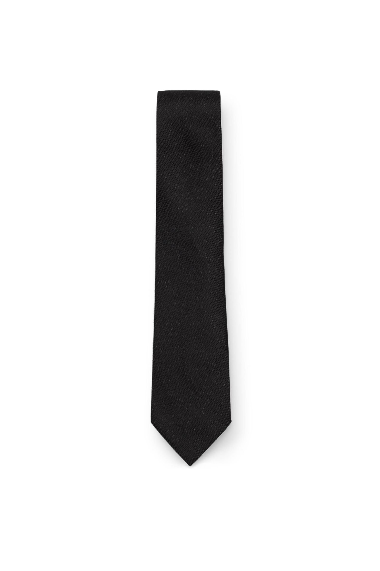 Silk tie black