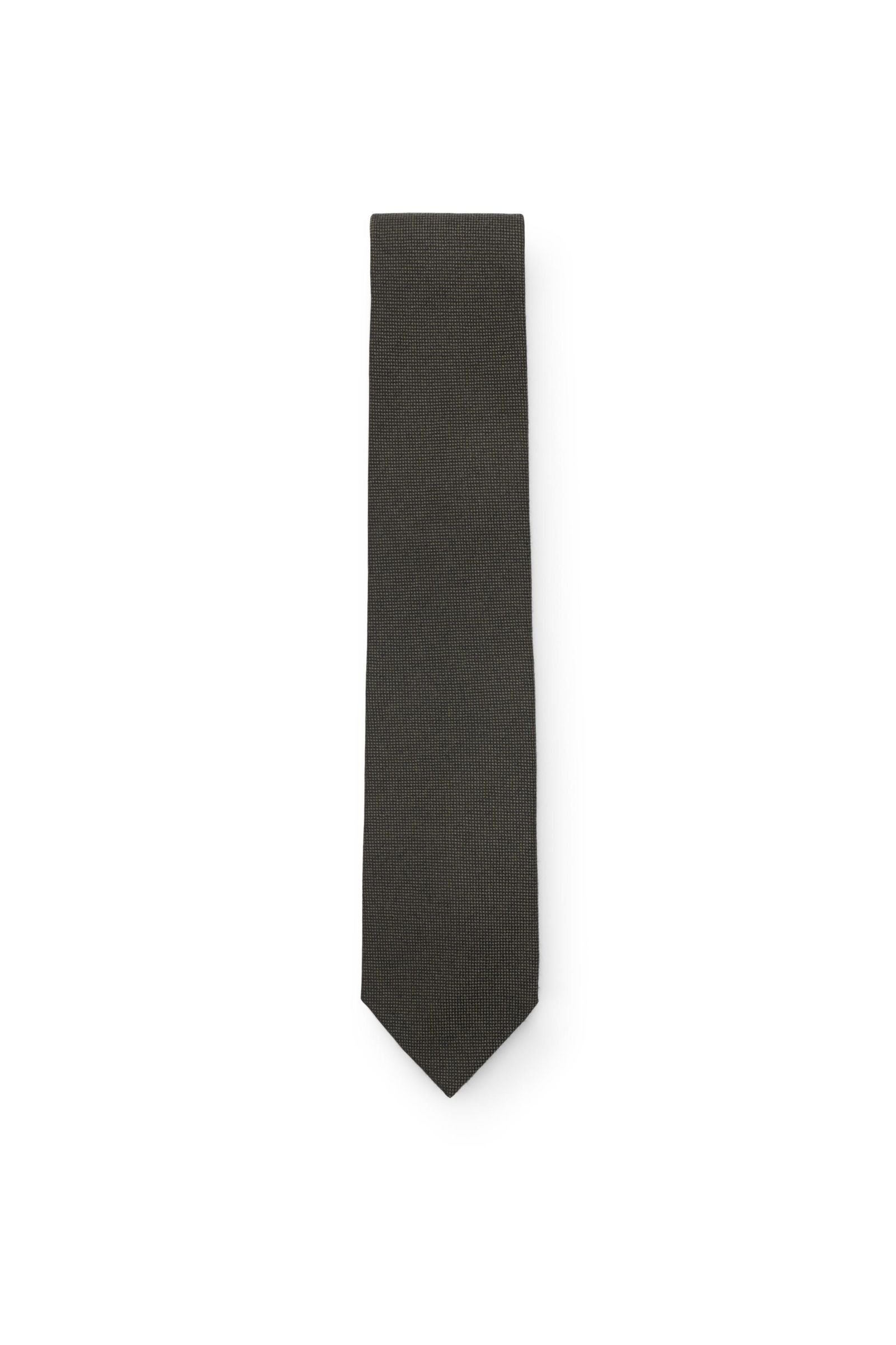 Cashmere Krawatte dark olive