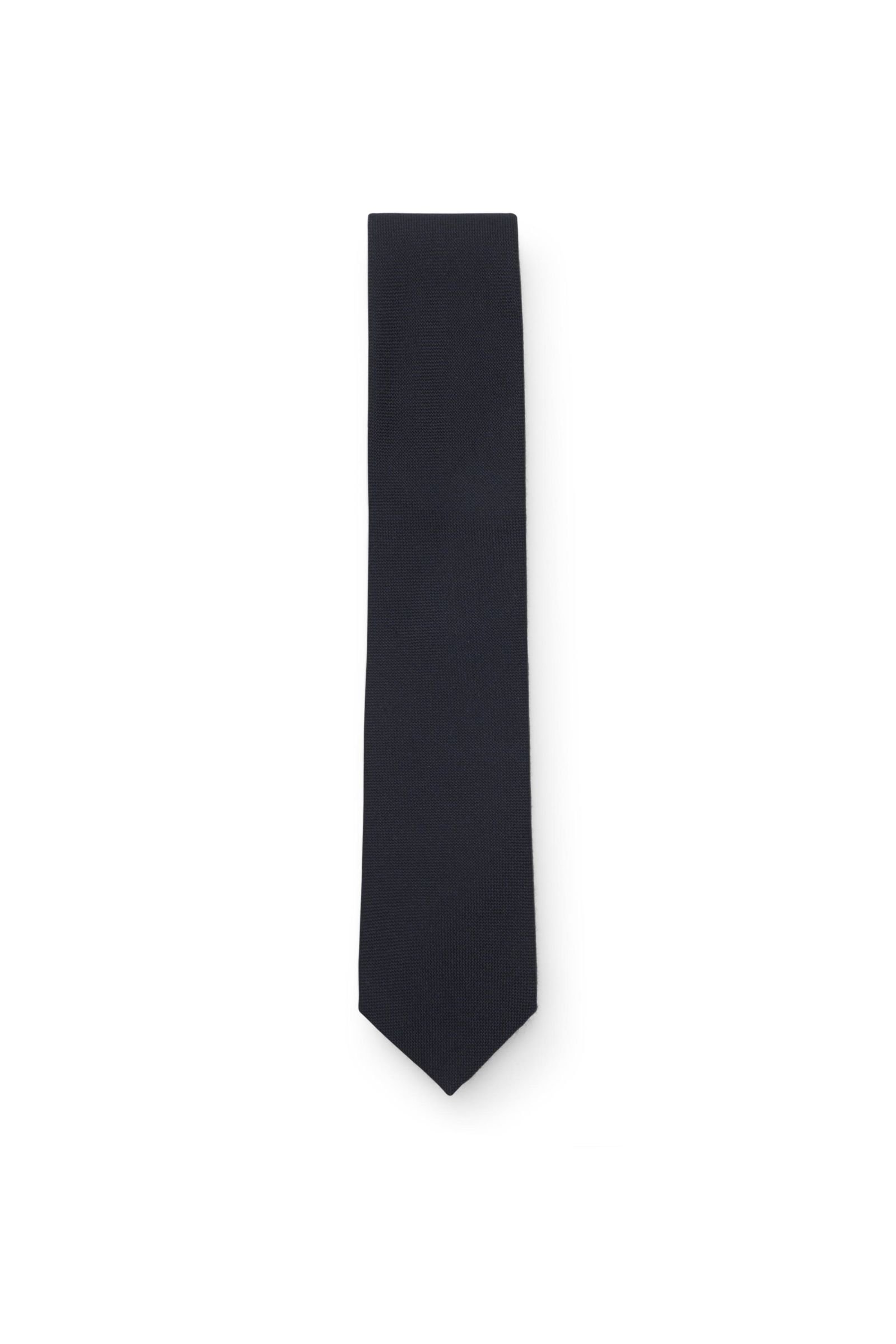 Cashmere tie dark navy