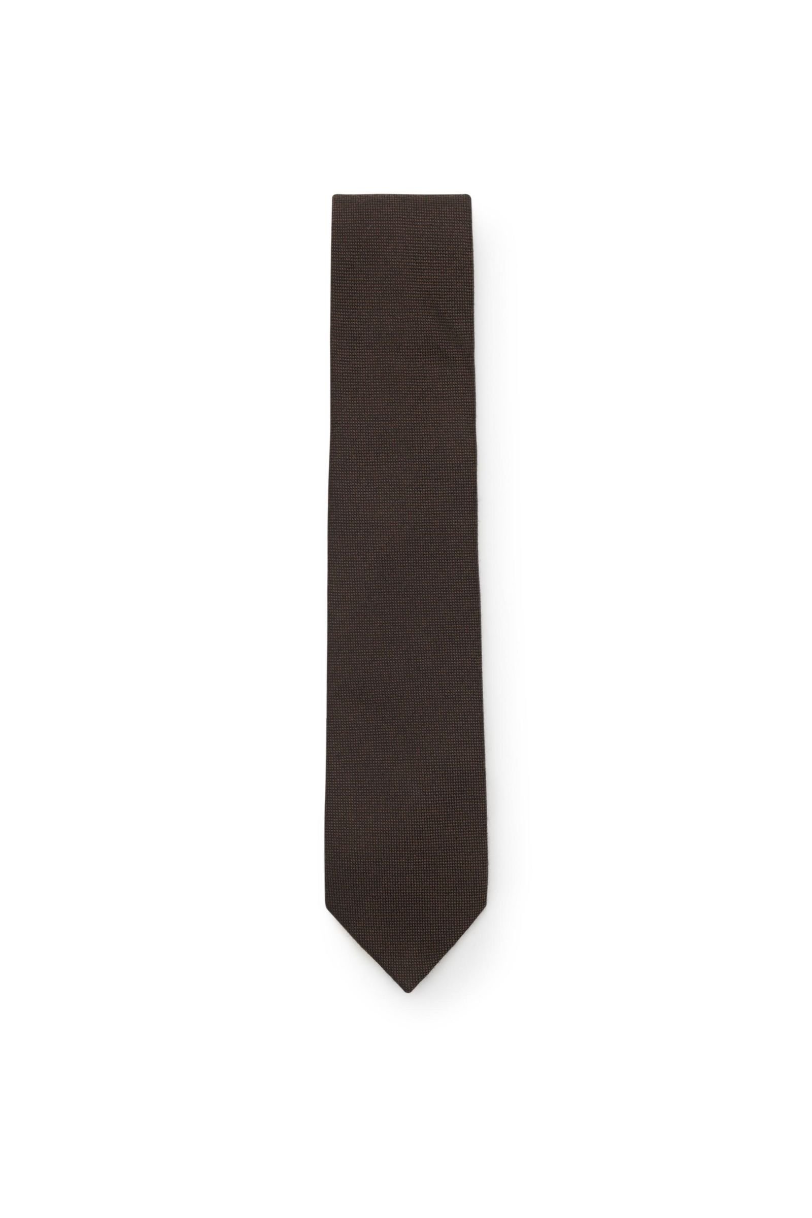 Cashmere Krawatte dunkelbraun