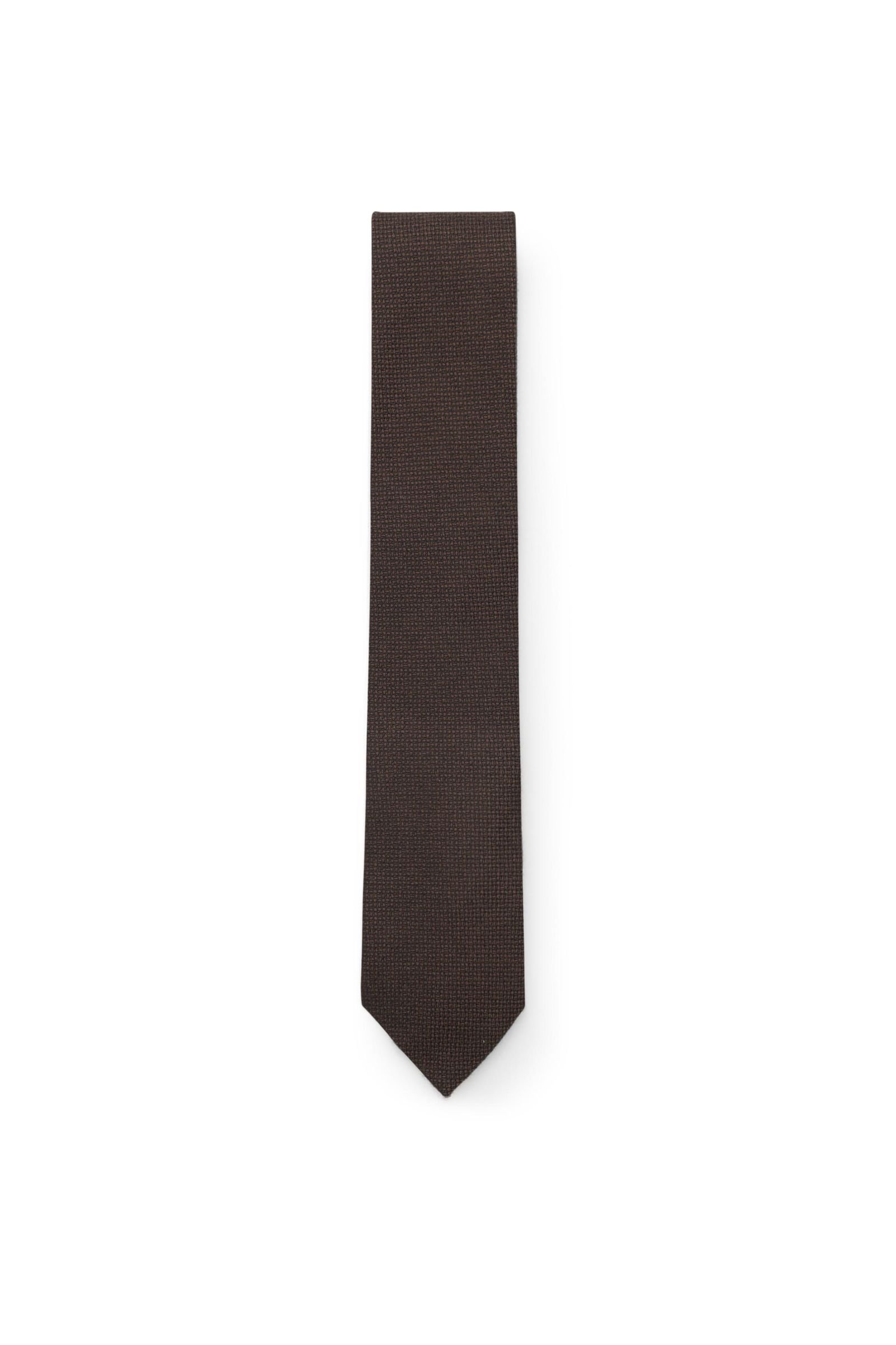 Cashmere tie dark brown