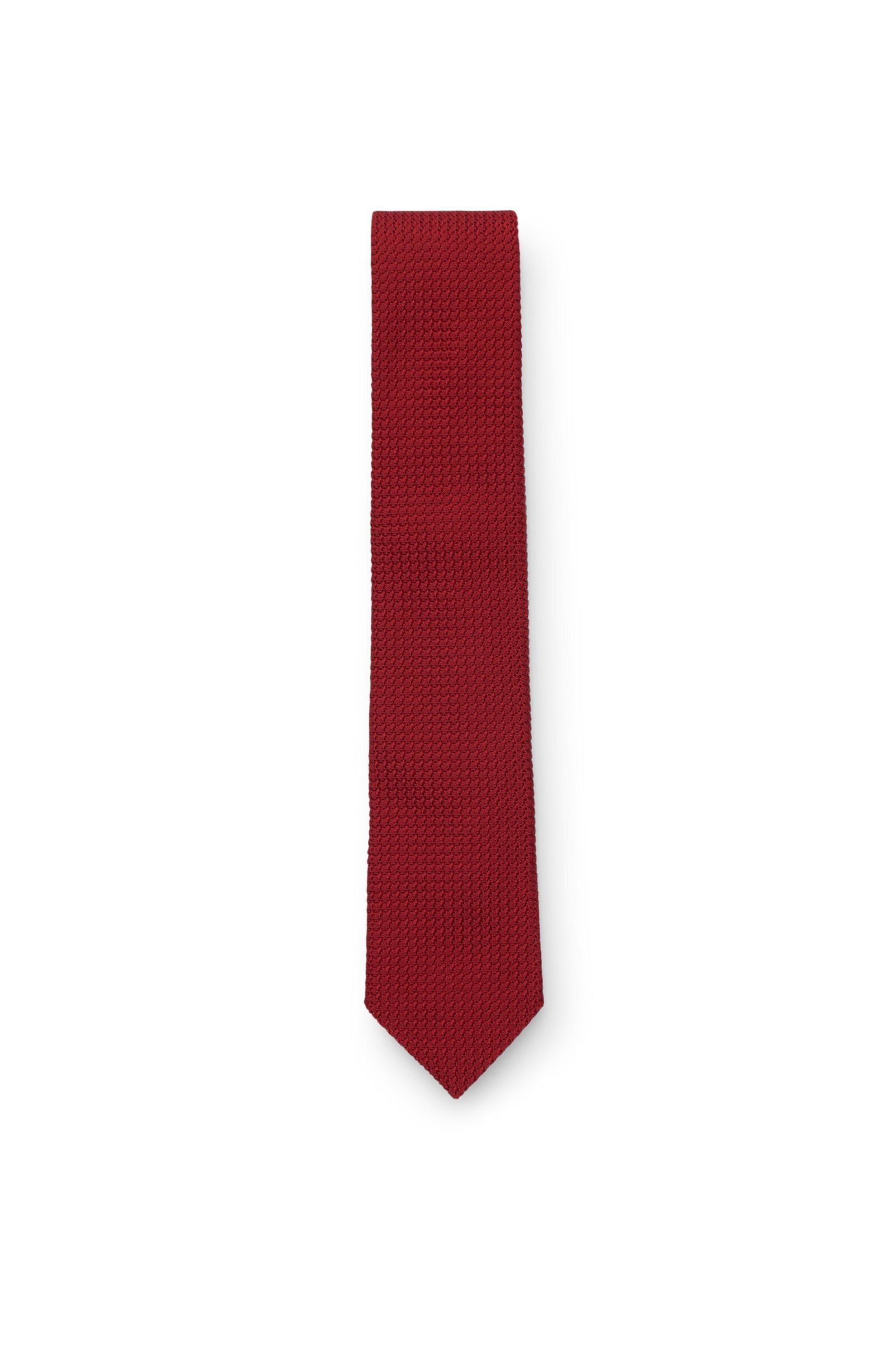Silk tie red
