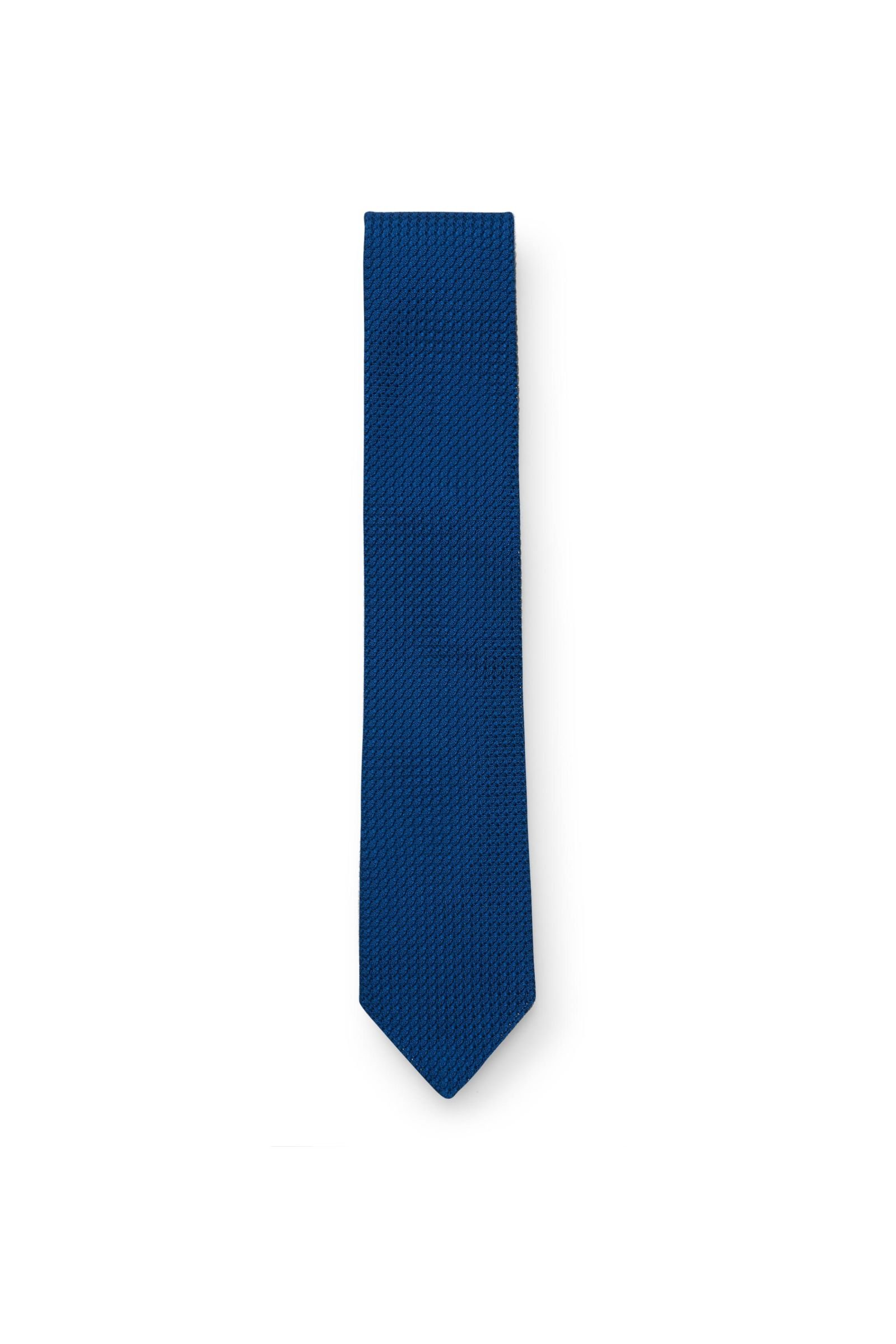 Silk tie blue