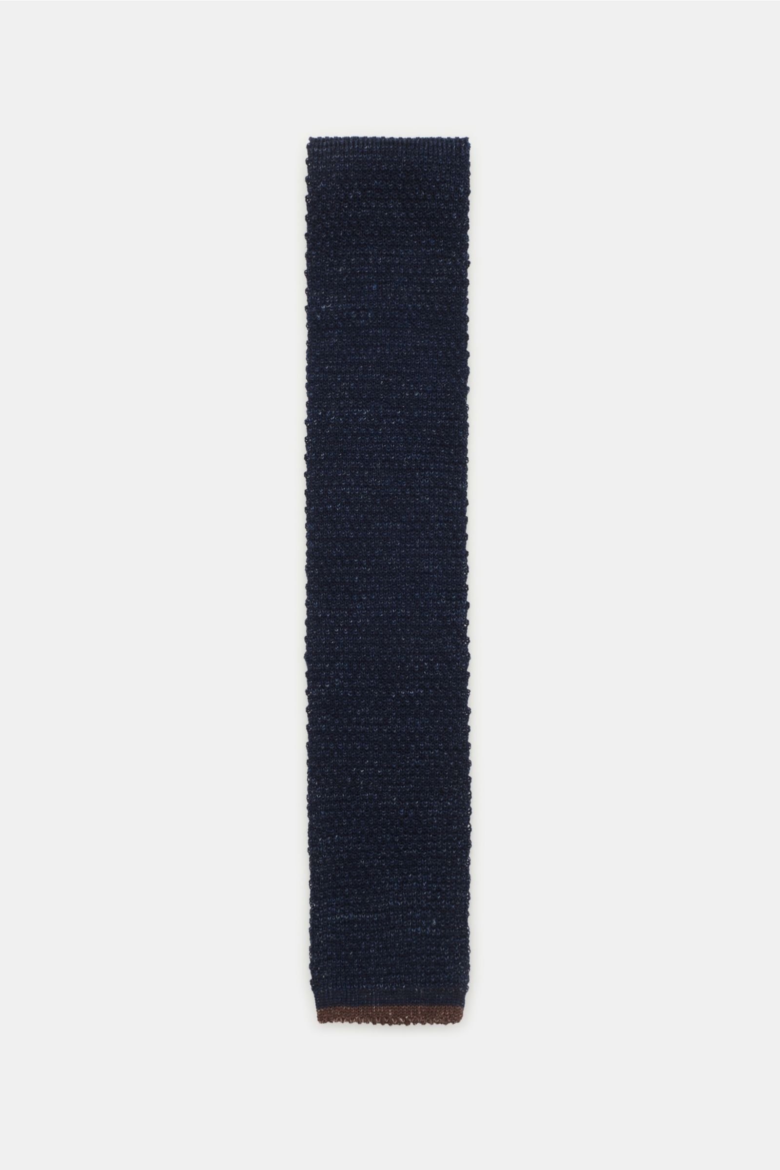 Knitted tie navy