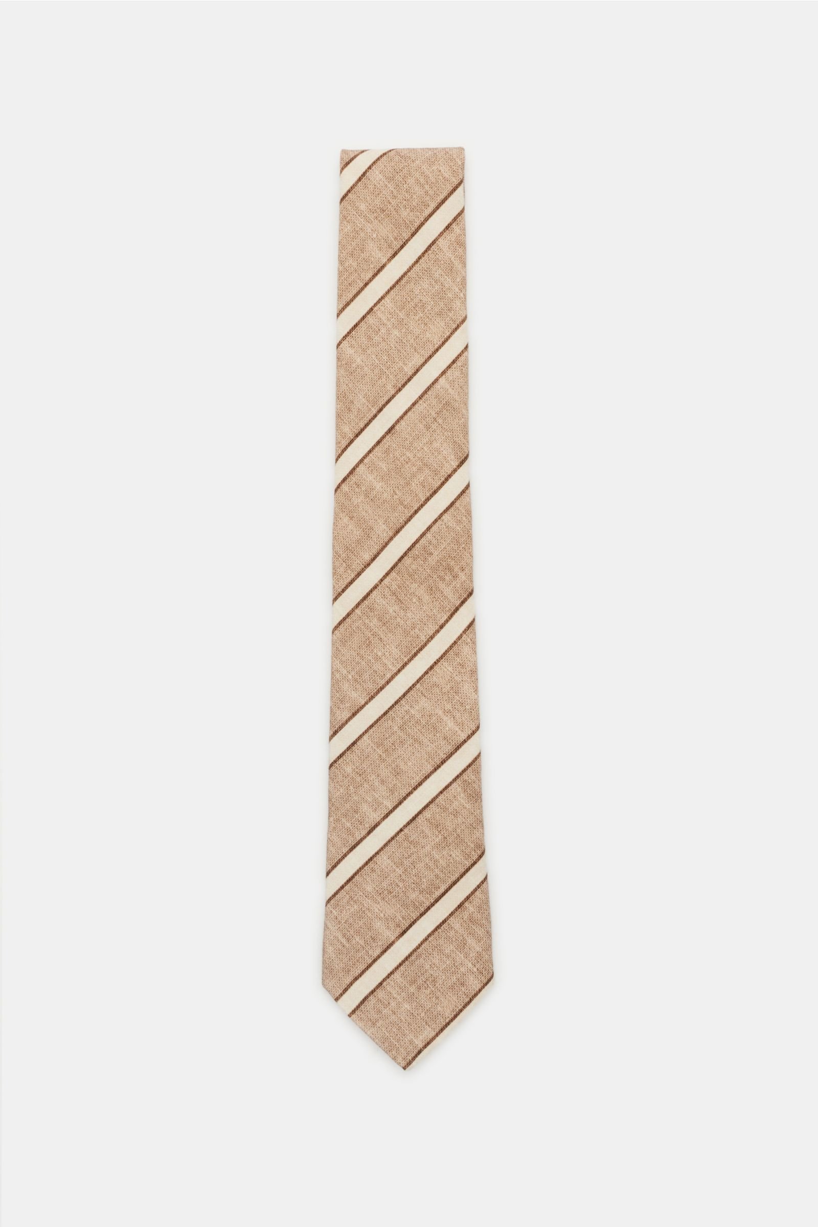 Krawatte braun/beige gestreift