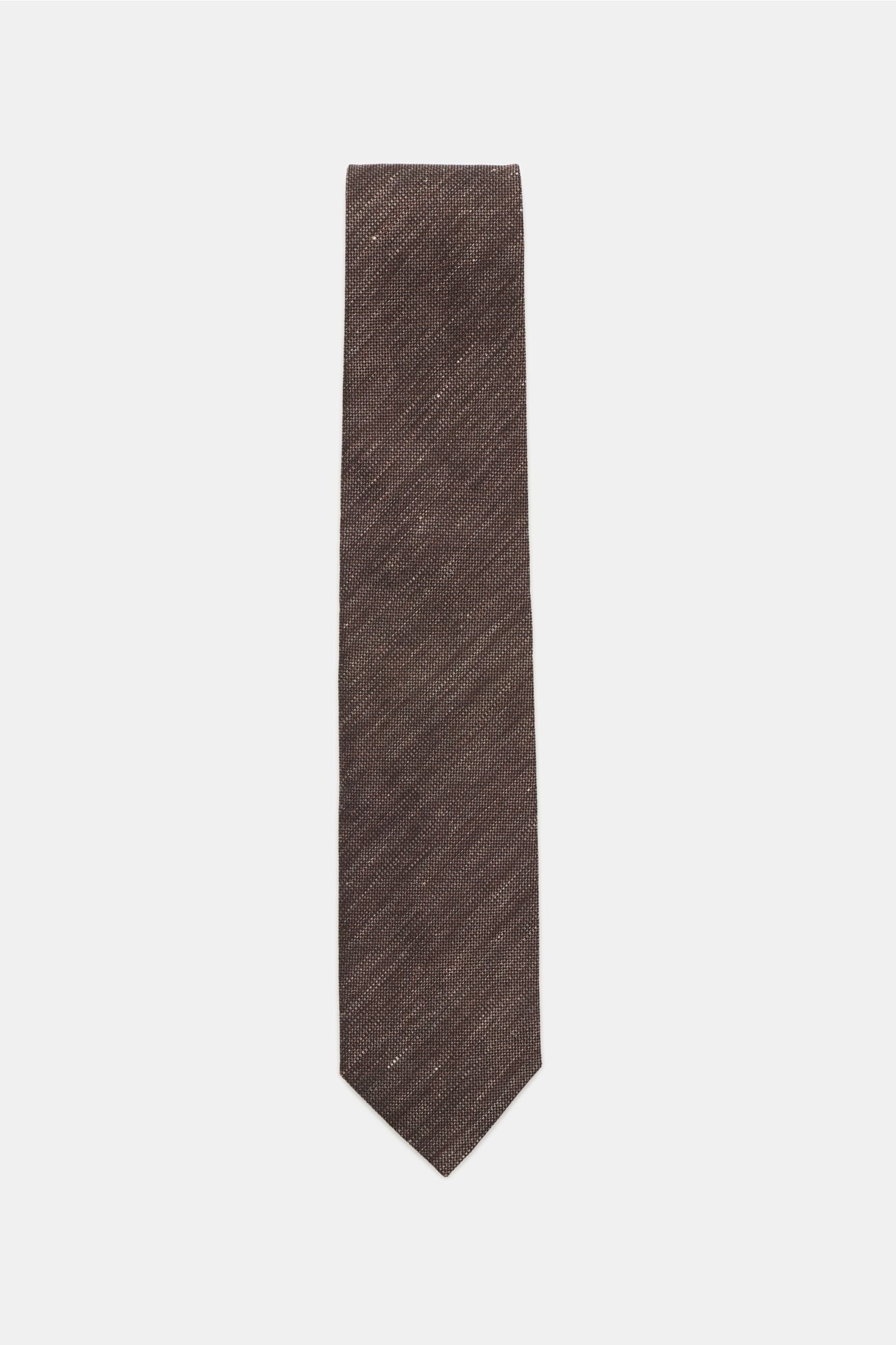Tie dark brown
