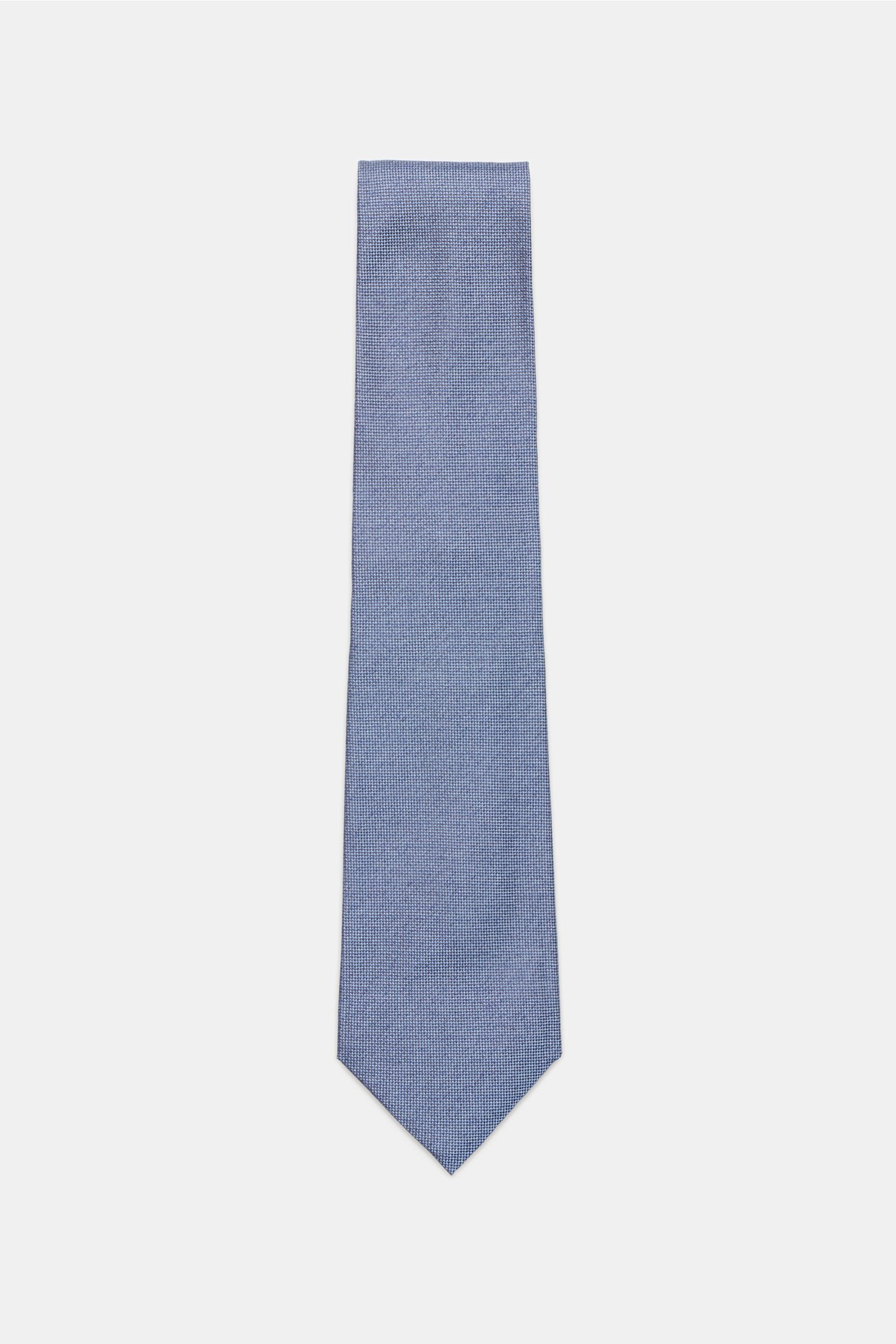 Silk tie smoky blue