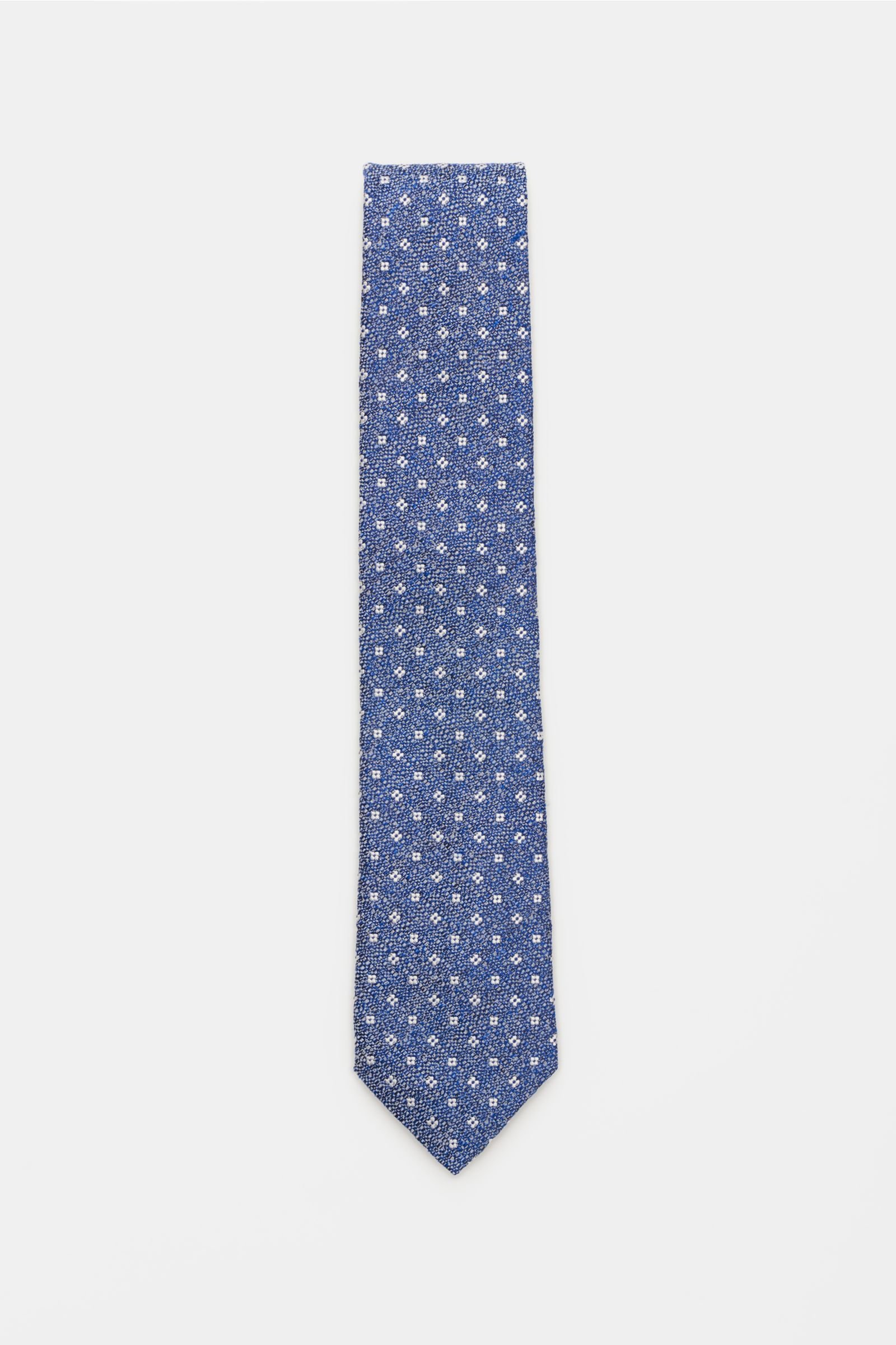 Tie dark blue patterned