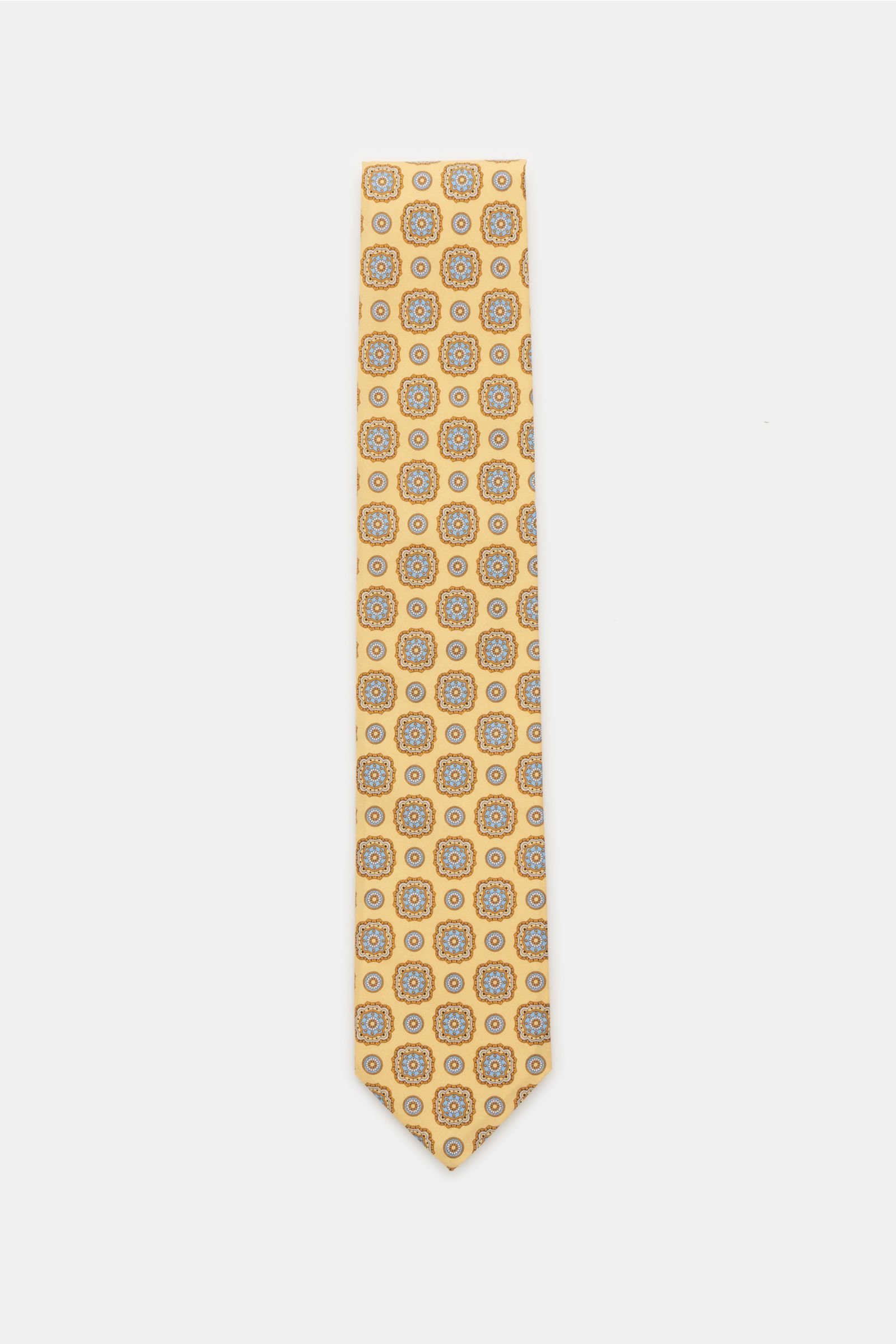 Krawatte gelb gemustert