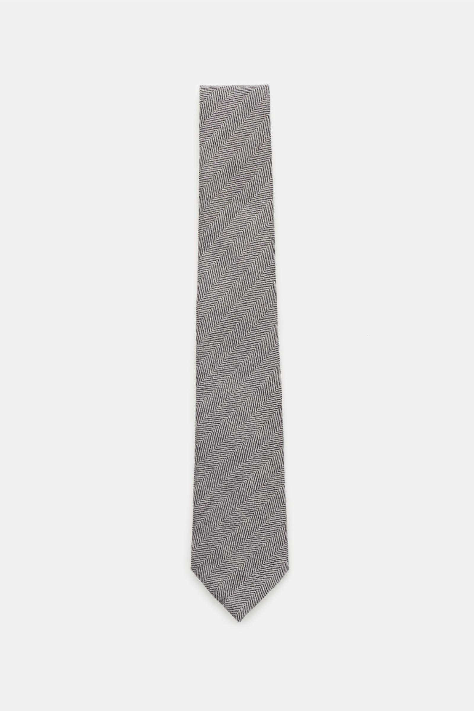 Tie grey patterned