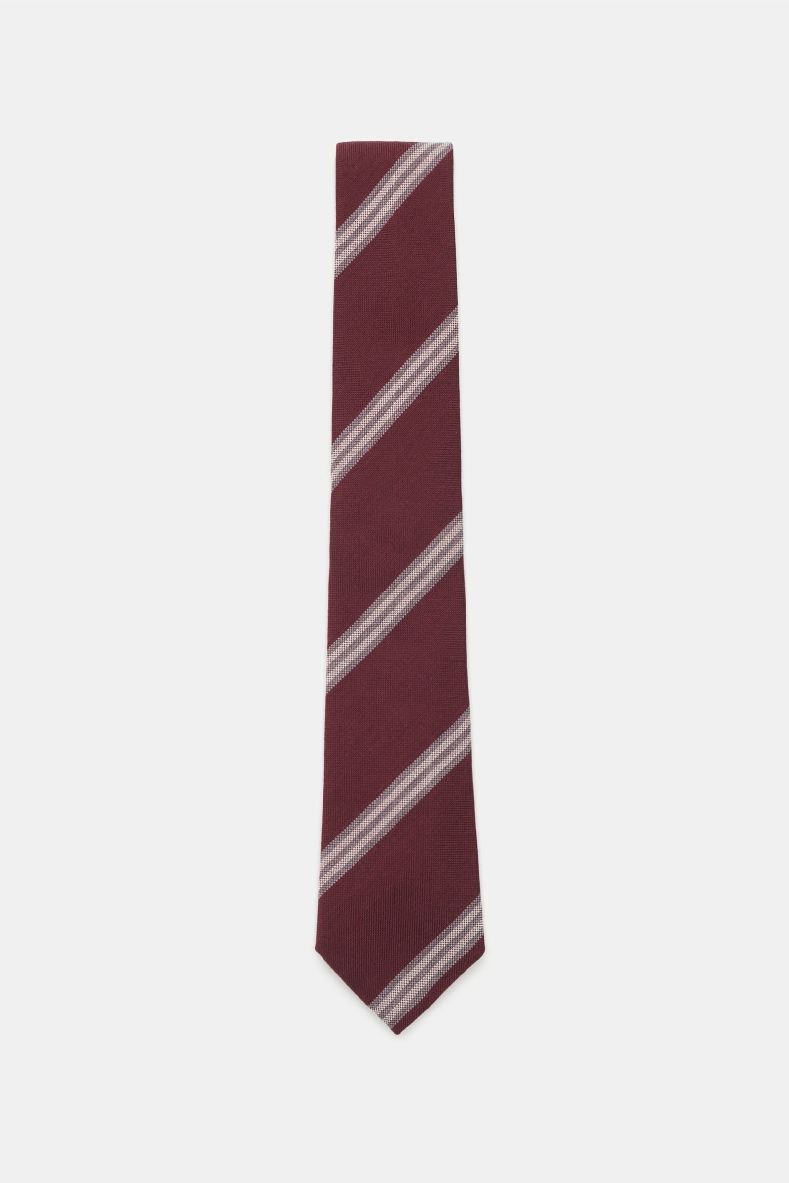 Tie burgundy striped