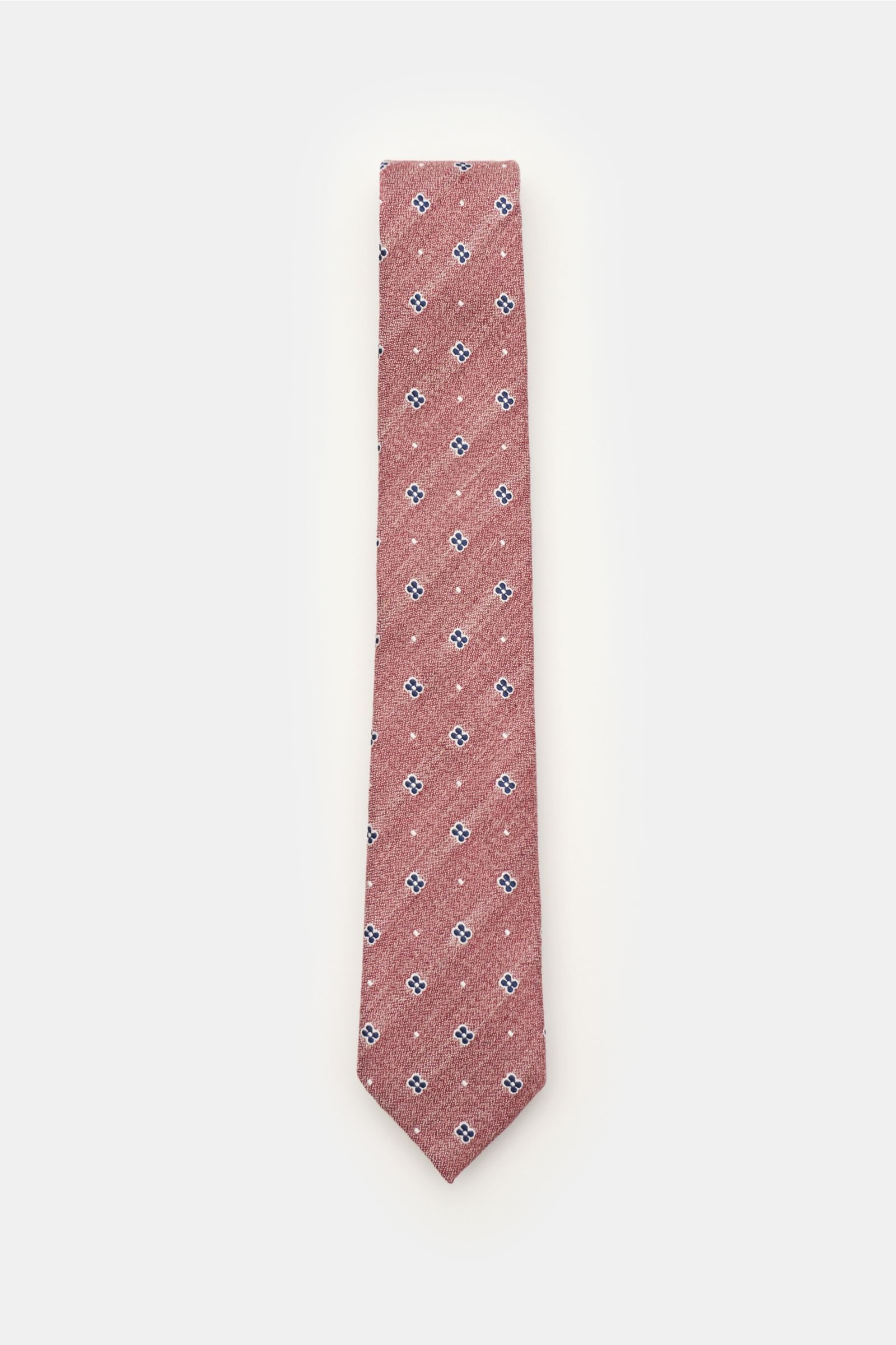 Krawatte altrosa/navy gemustert