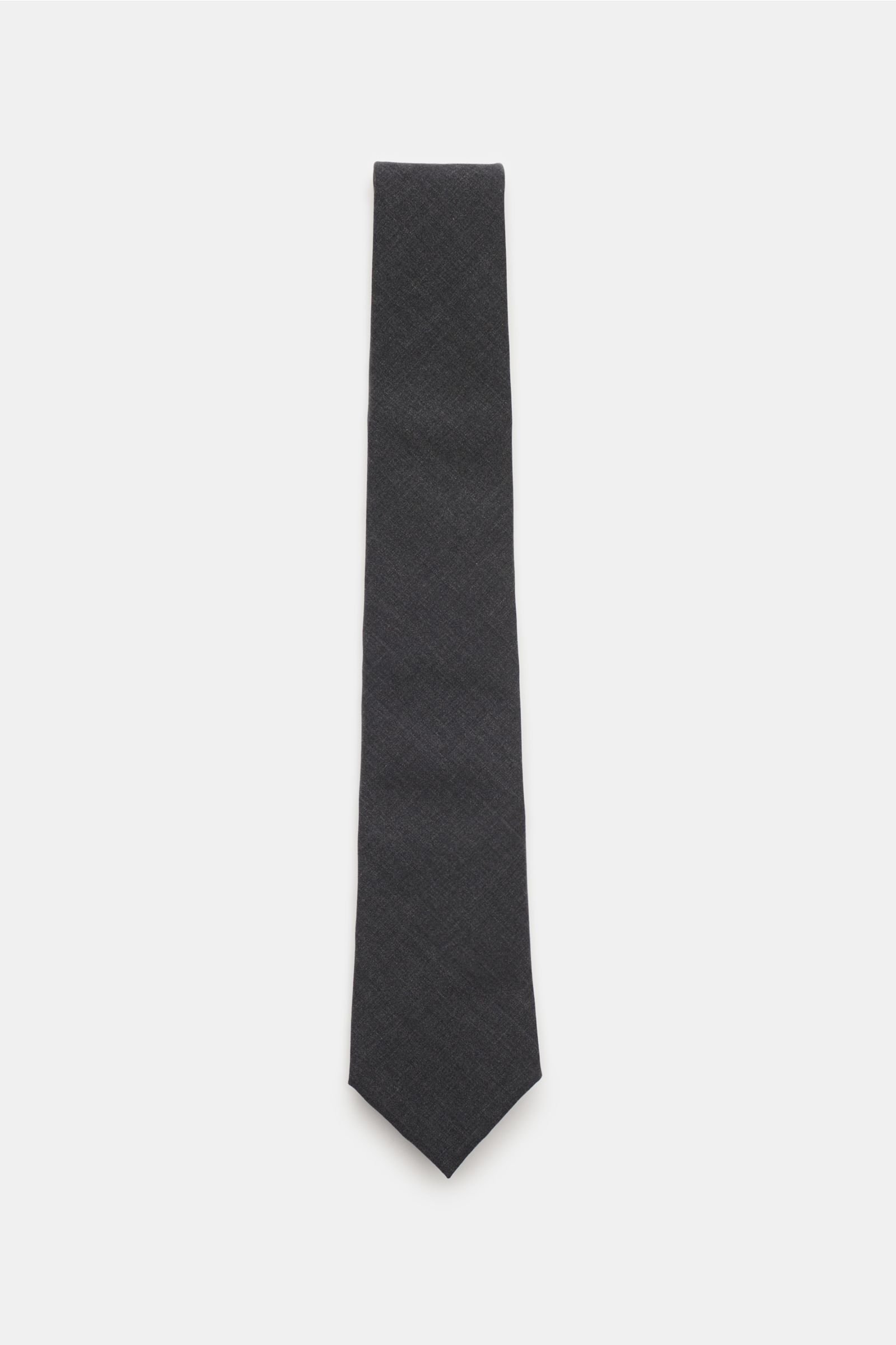 Wool tie dark grey