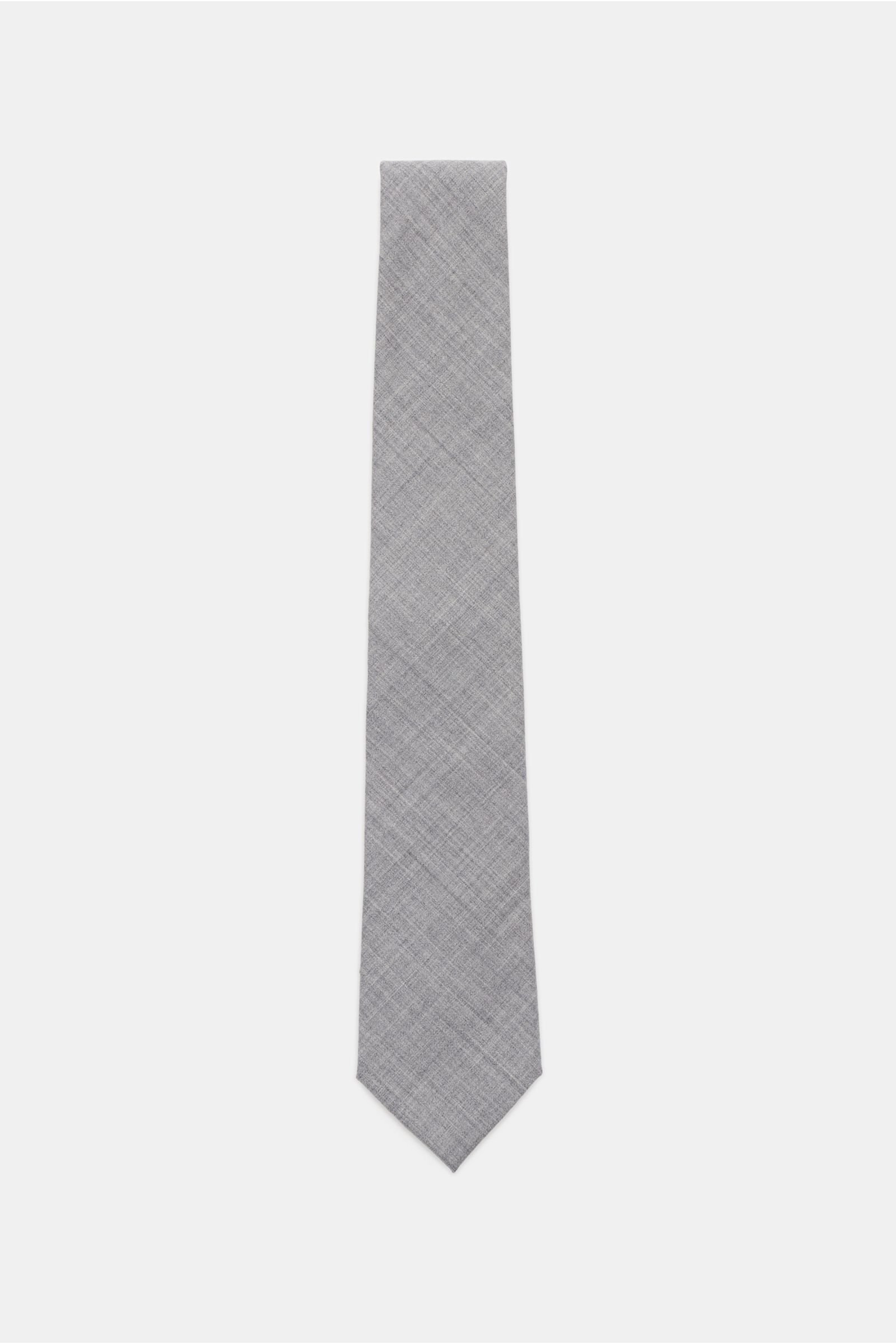 Wool tie grey