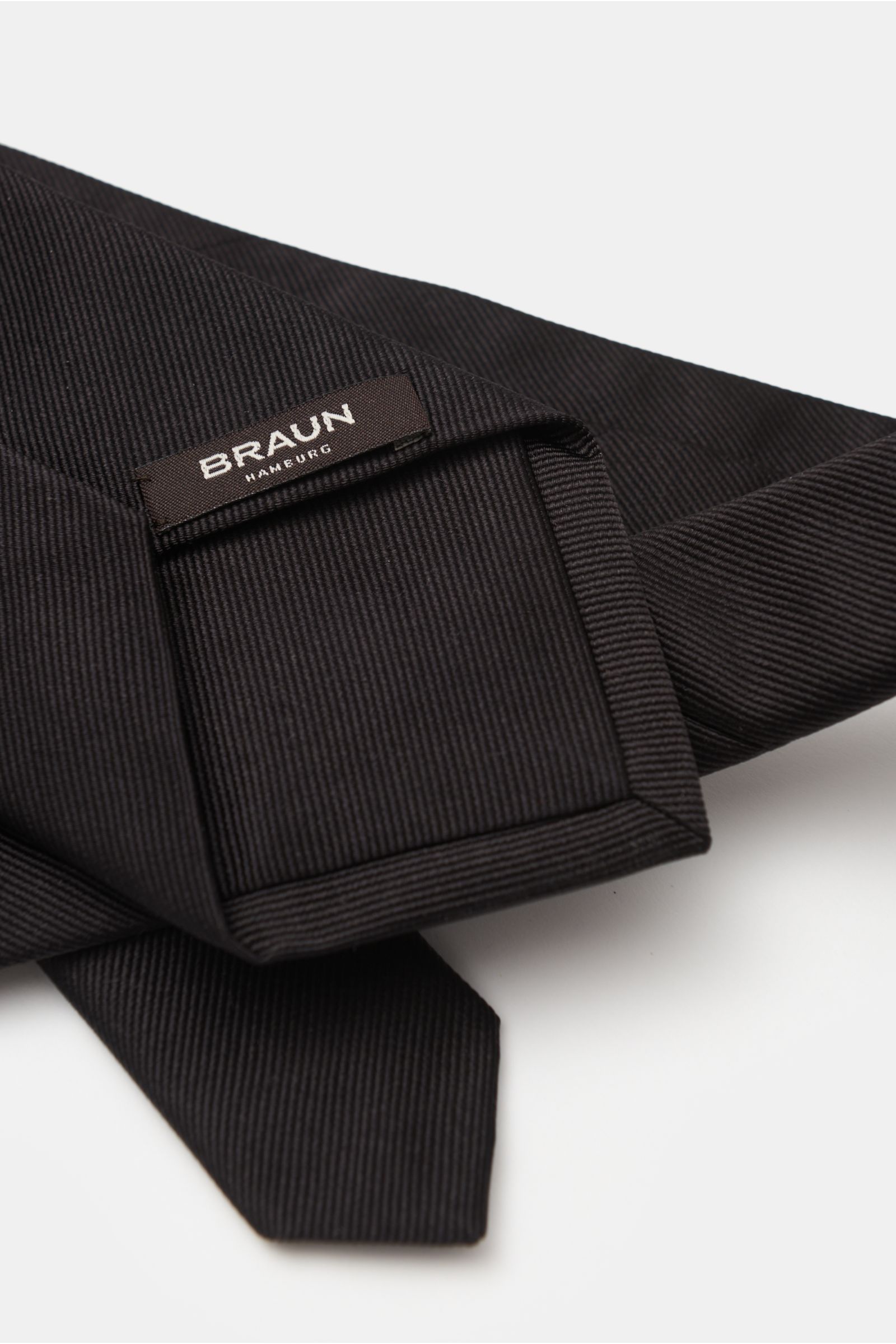 BRAUN Hamburg Seidenkrawatte schwarz