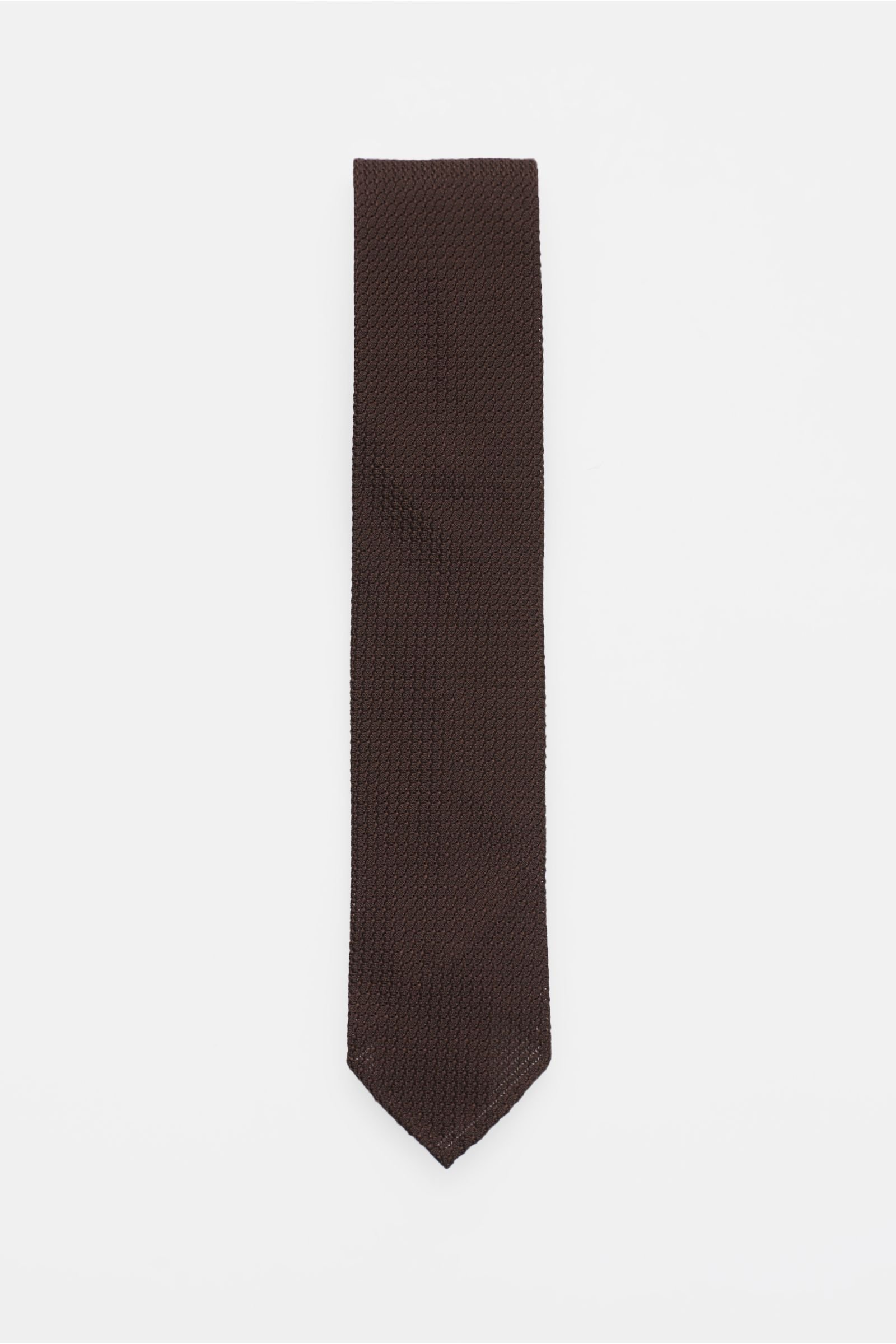 Silk tie brown