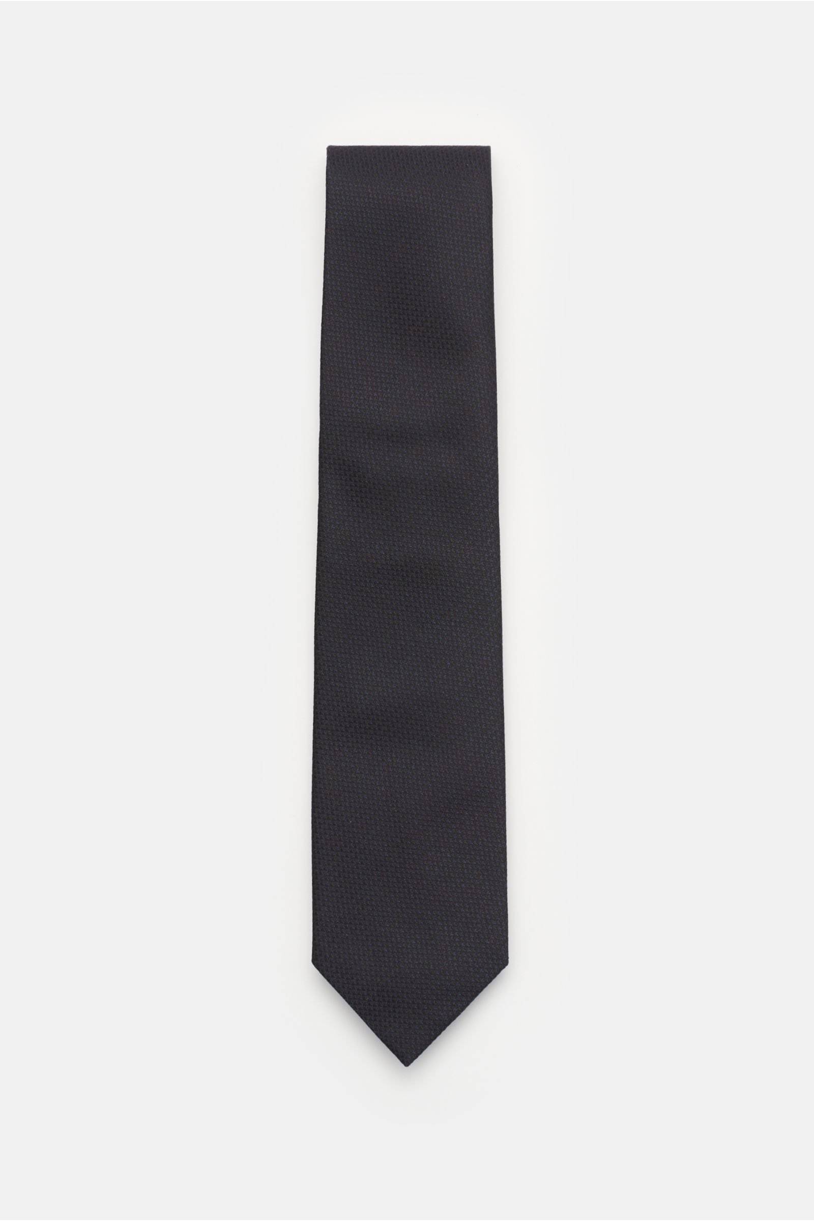 Silk tie black/blue patterned