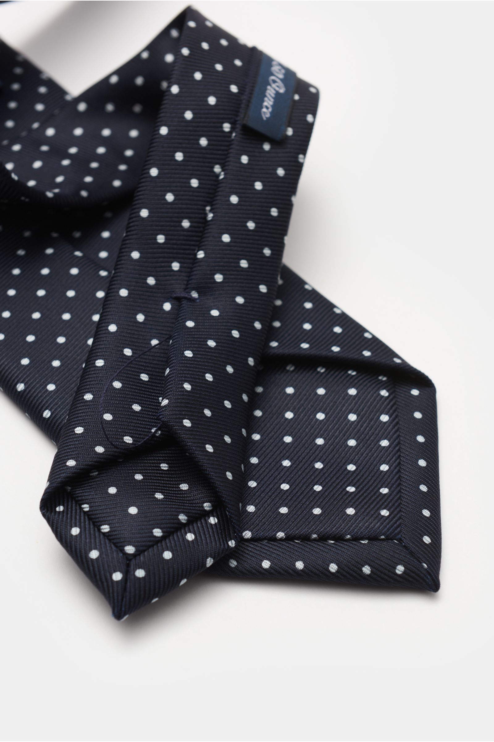 Bigi Seidenkrawatte 'Cile' schwarz/weiß gepunktet