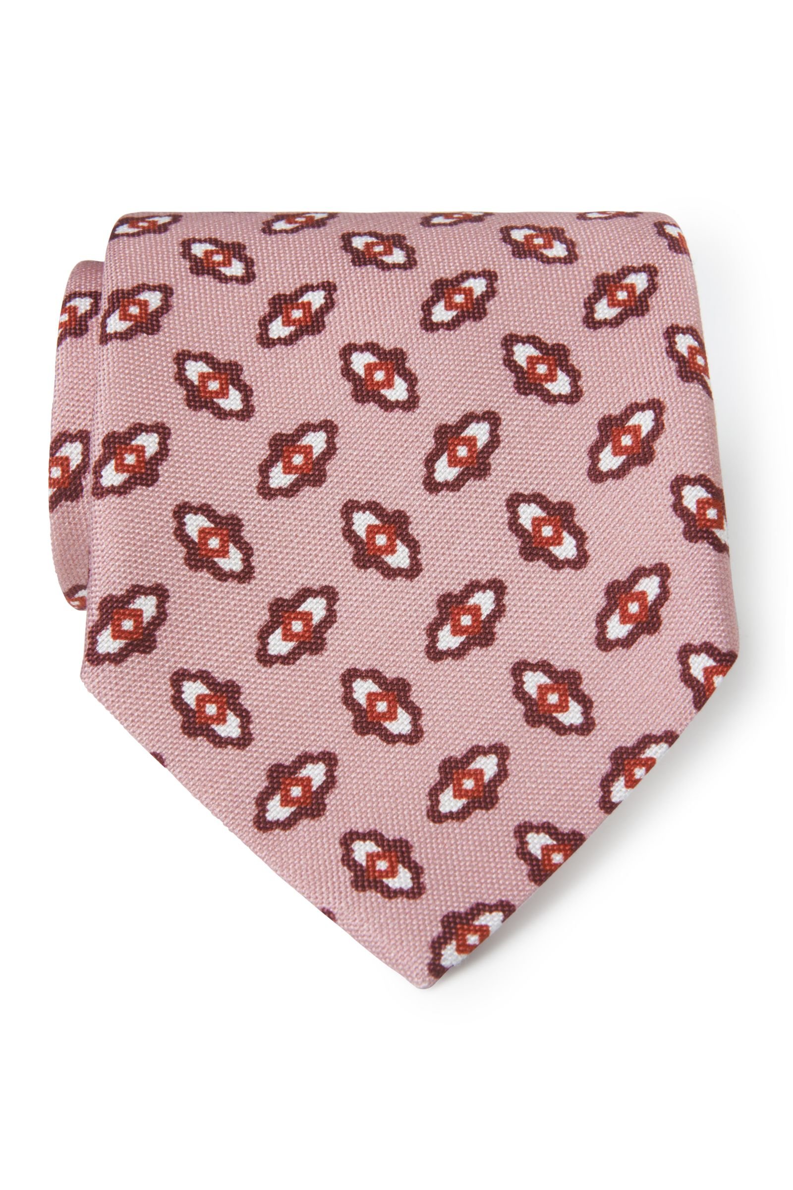 Tie antique pink patterned