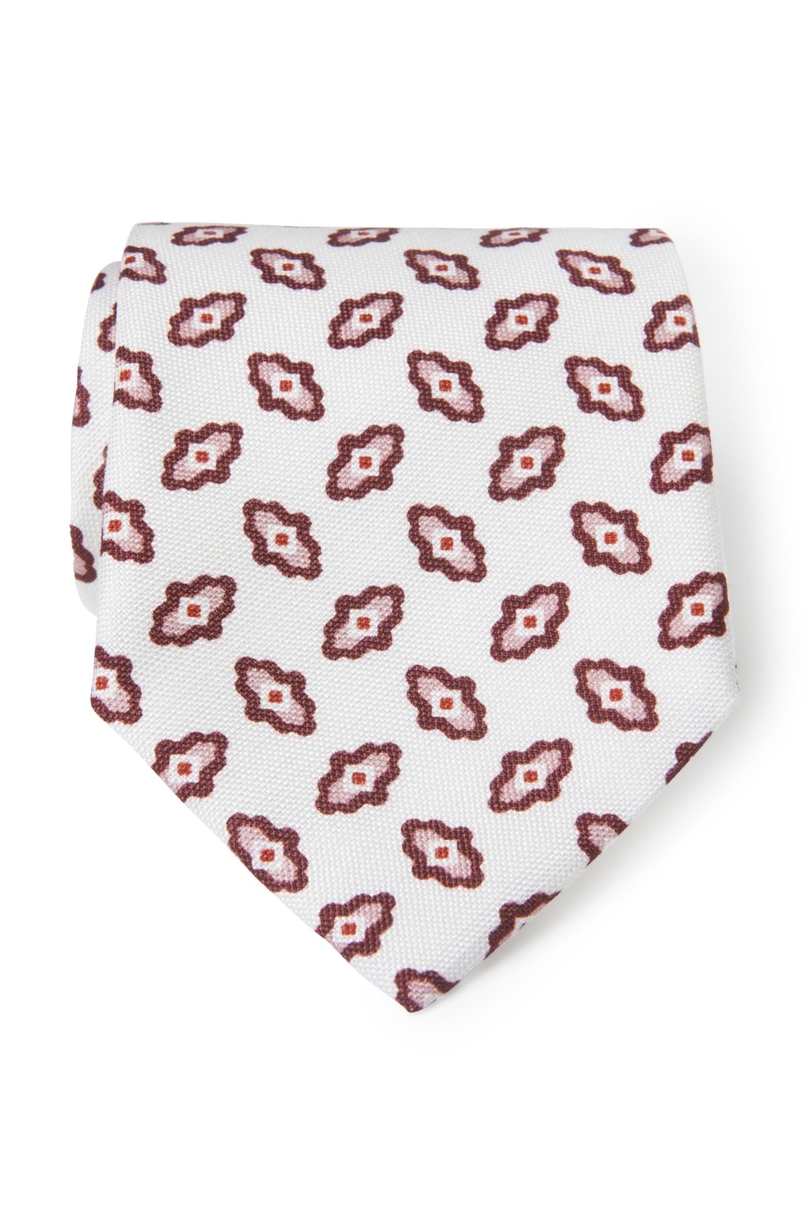 Tie burgundy patterned