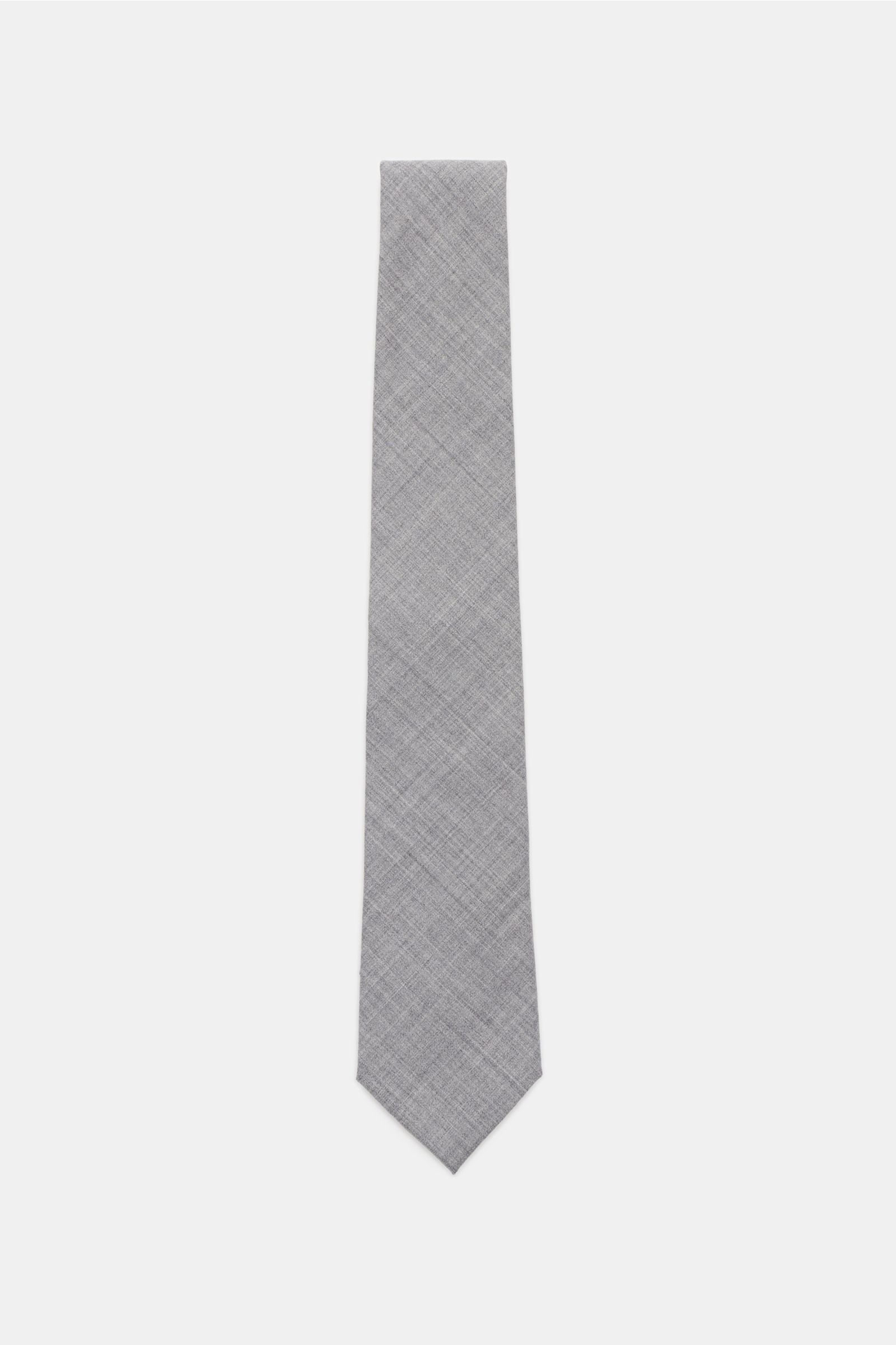 Wool tie grey