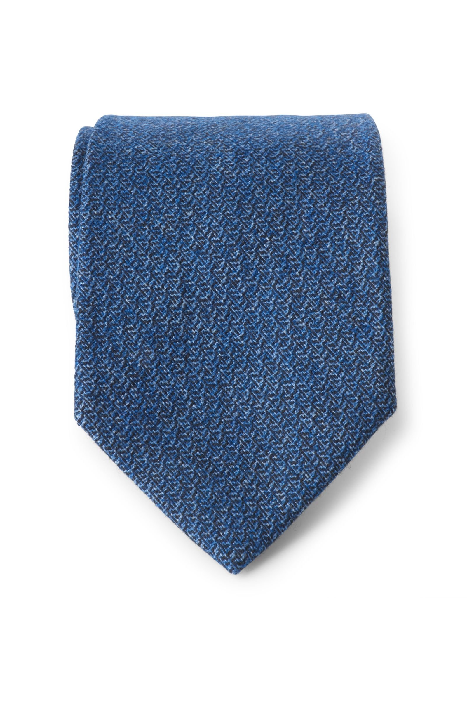 Tie smoky blue patterned