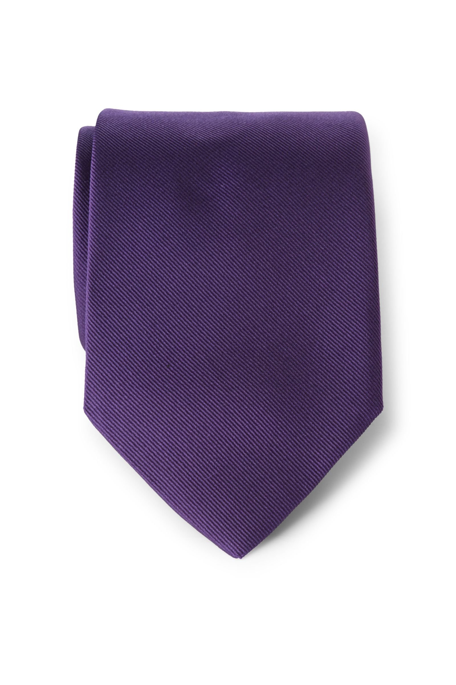 Silk tie purple