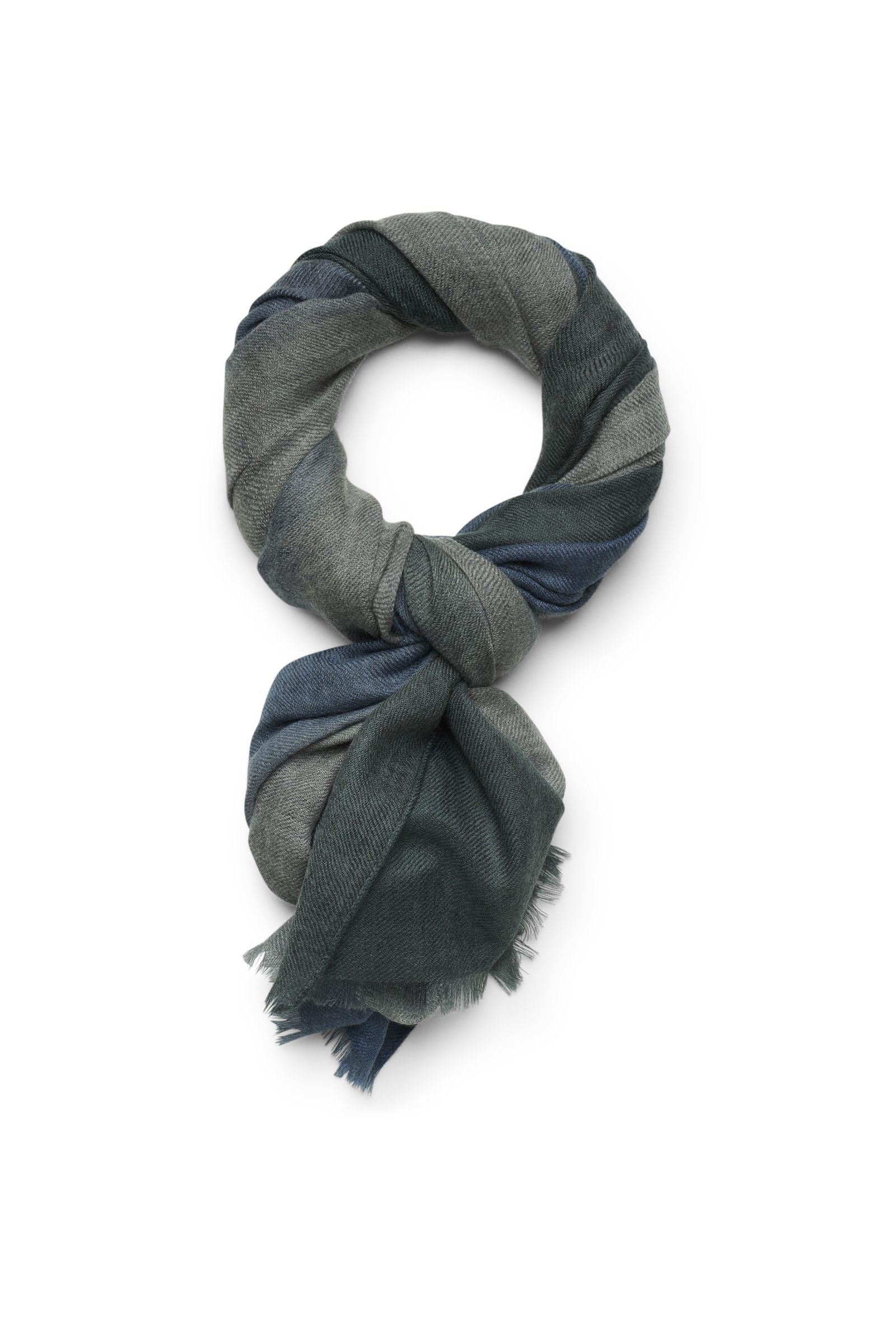 Cashmere scarf 'Bryce Soft Air' grey/blue