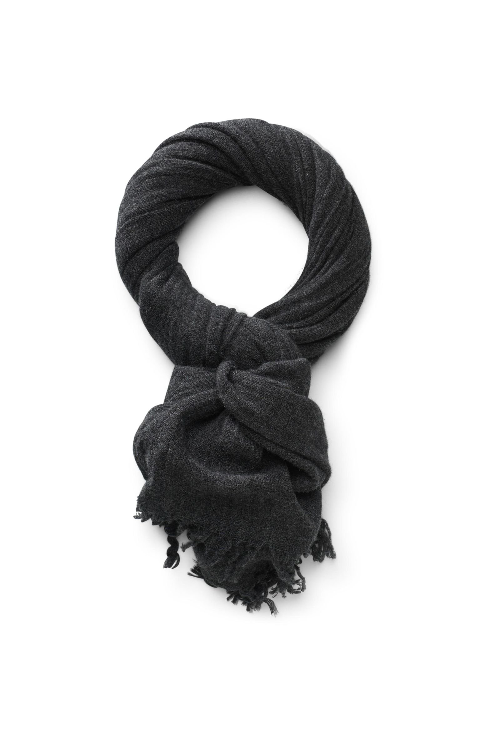 Cashmere scarf anthracite