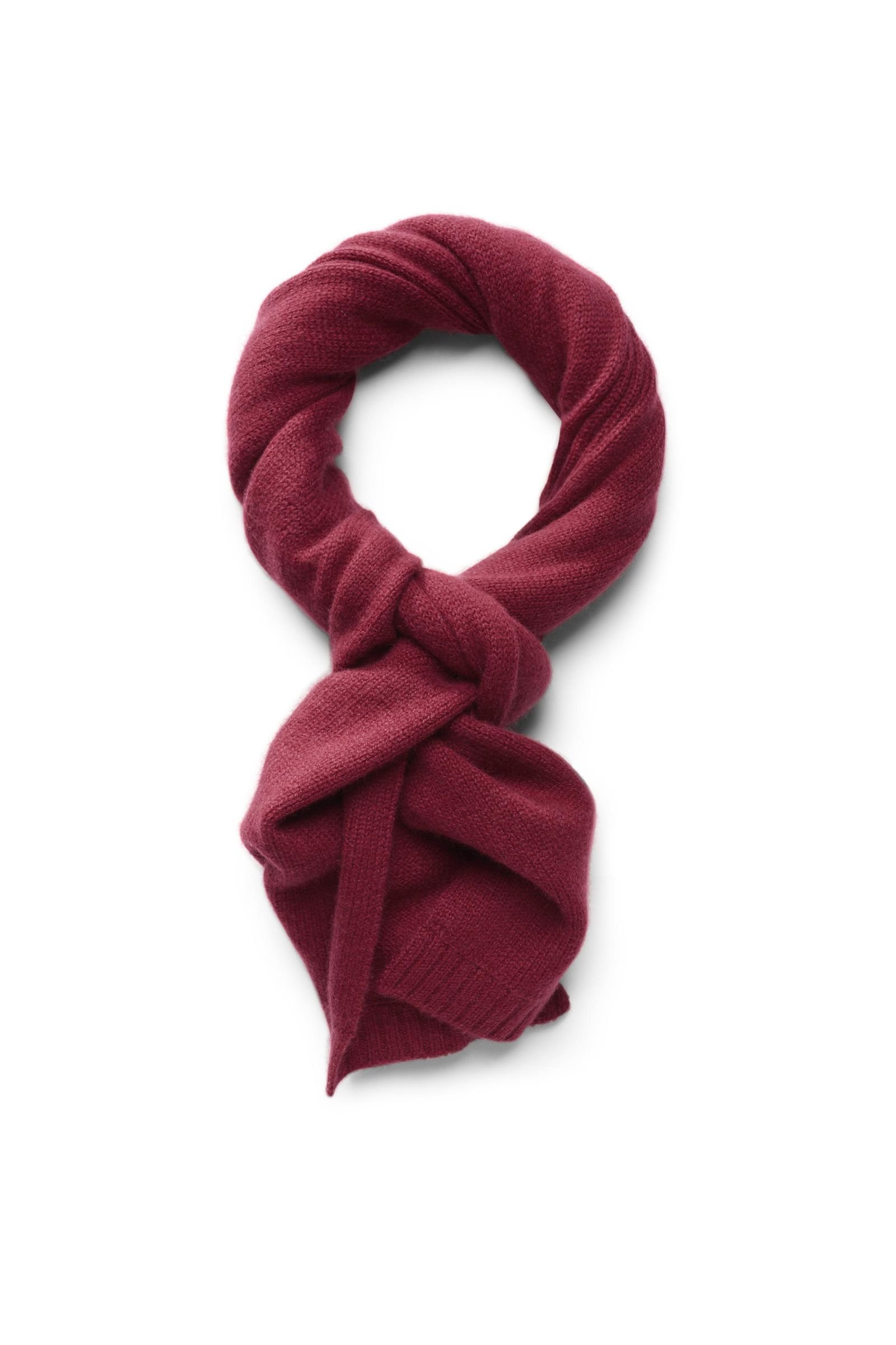 Cashmere scarf dark red