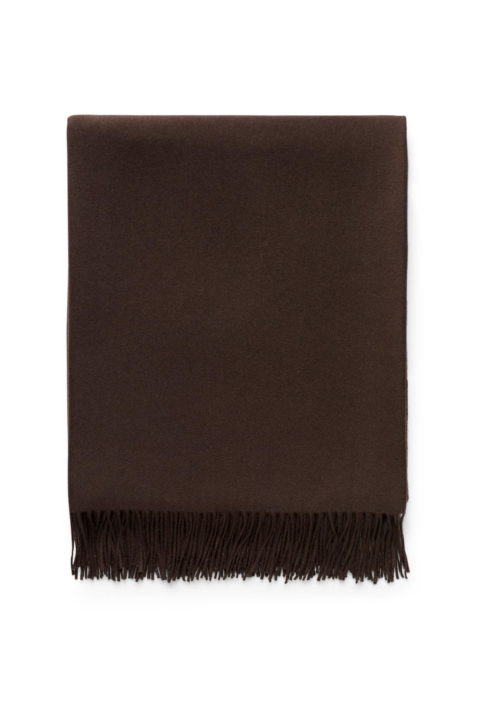 Cashmere blanket dark brown