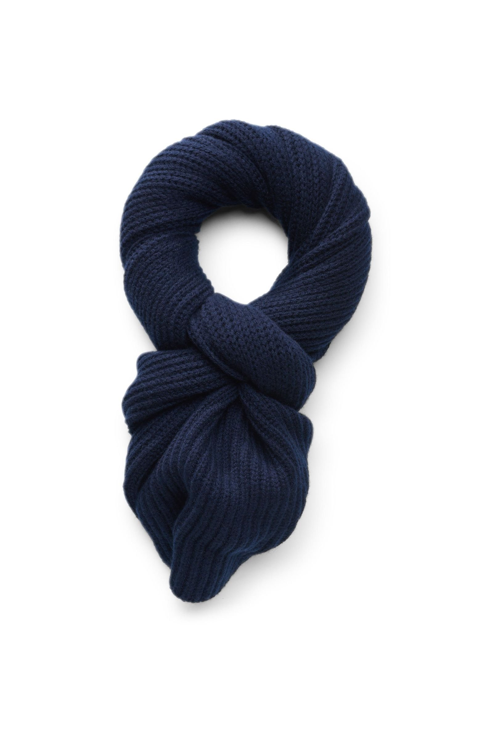 Cashmere scarf 'Alfredo' navy