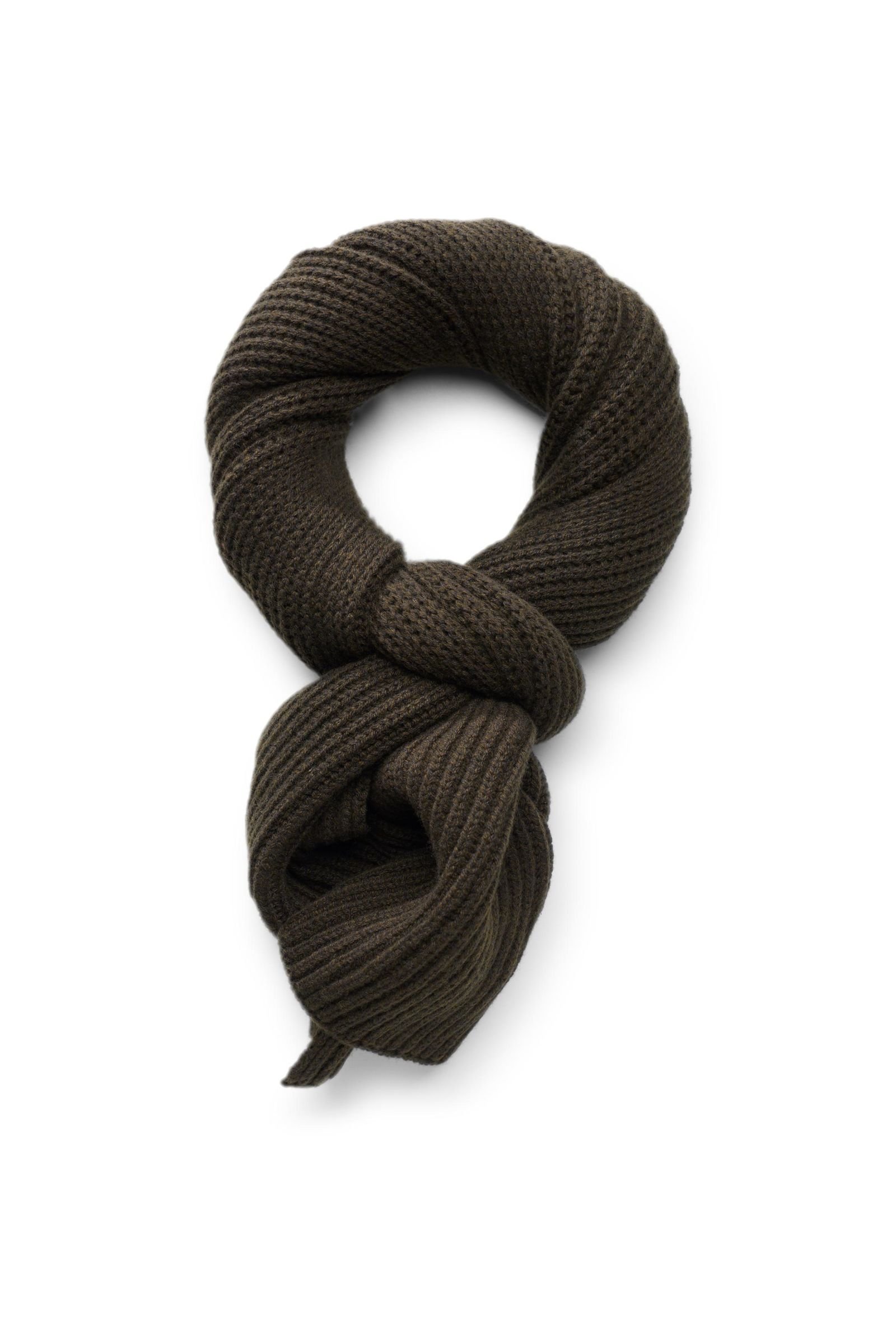 Cashmere scarf 'Alfredo' dark olive