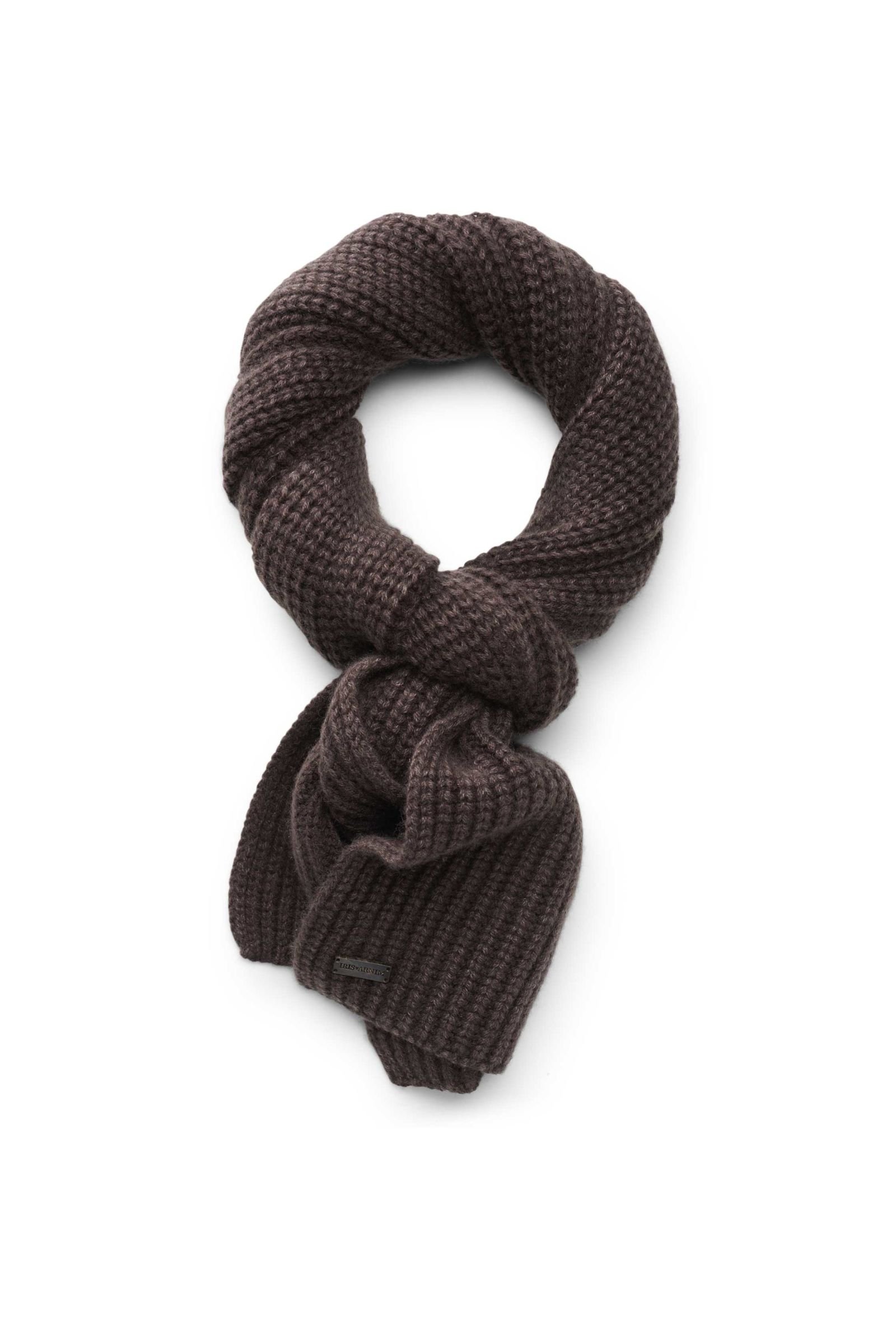 Cashmere scarf 'Collinus' grey-brown