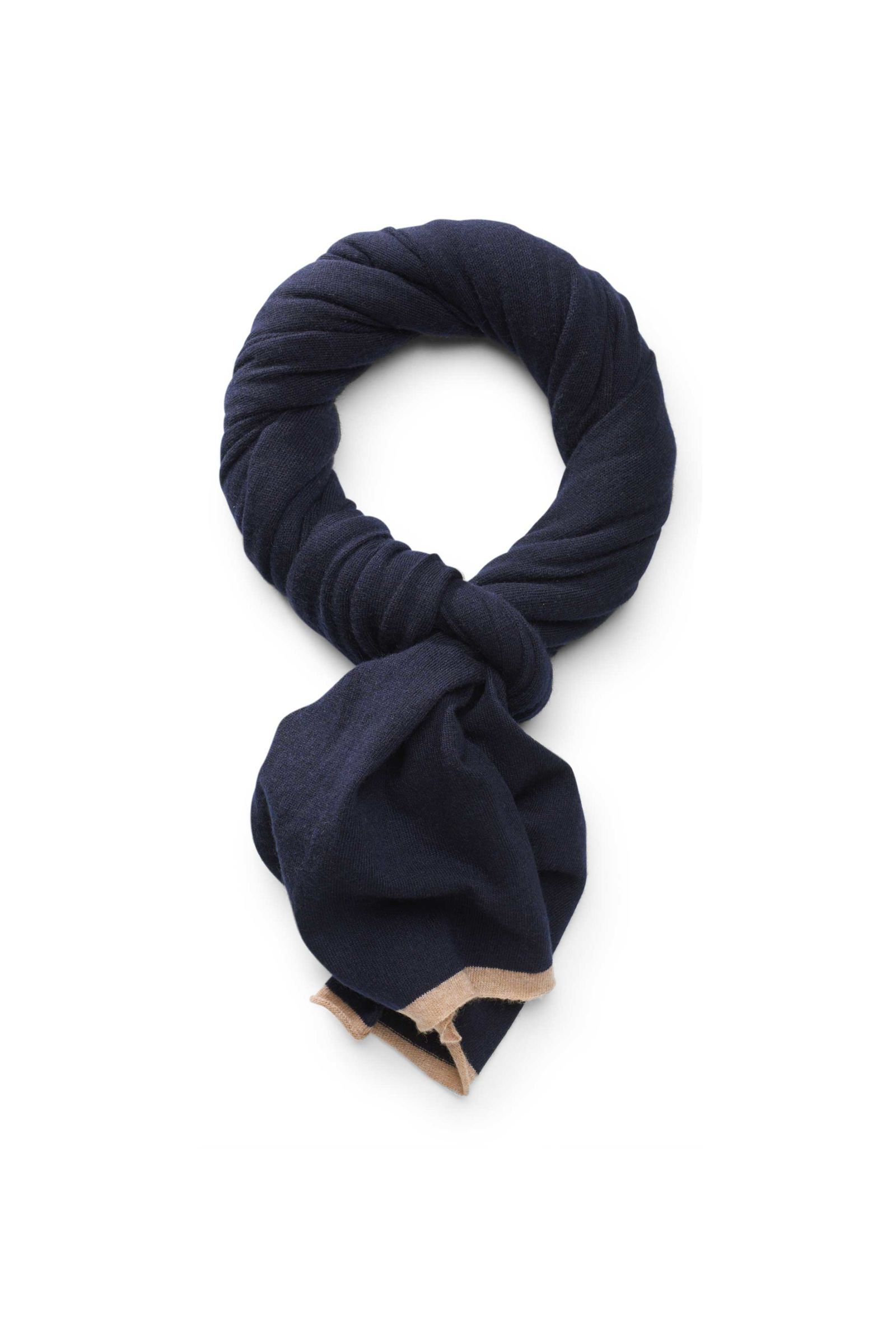Cashmere scarf navy