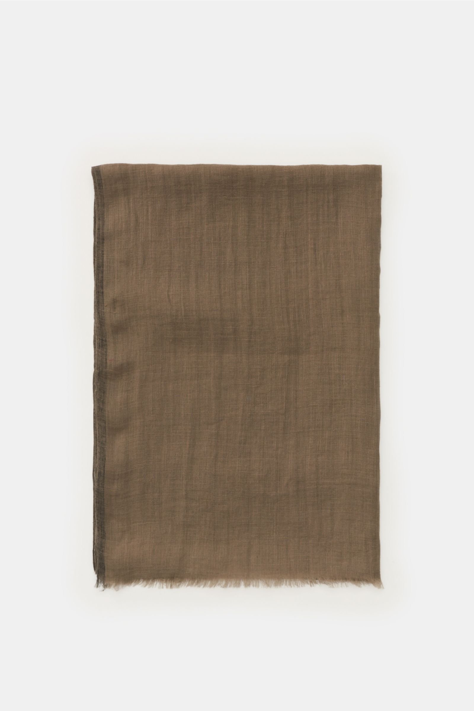 Linen scarf grey-brown