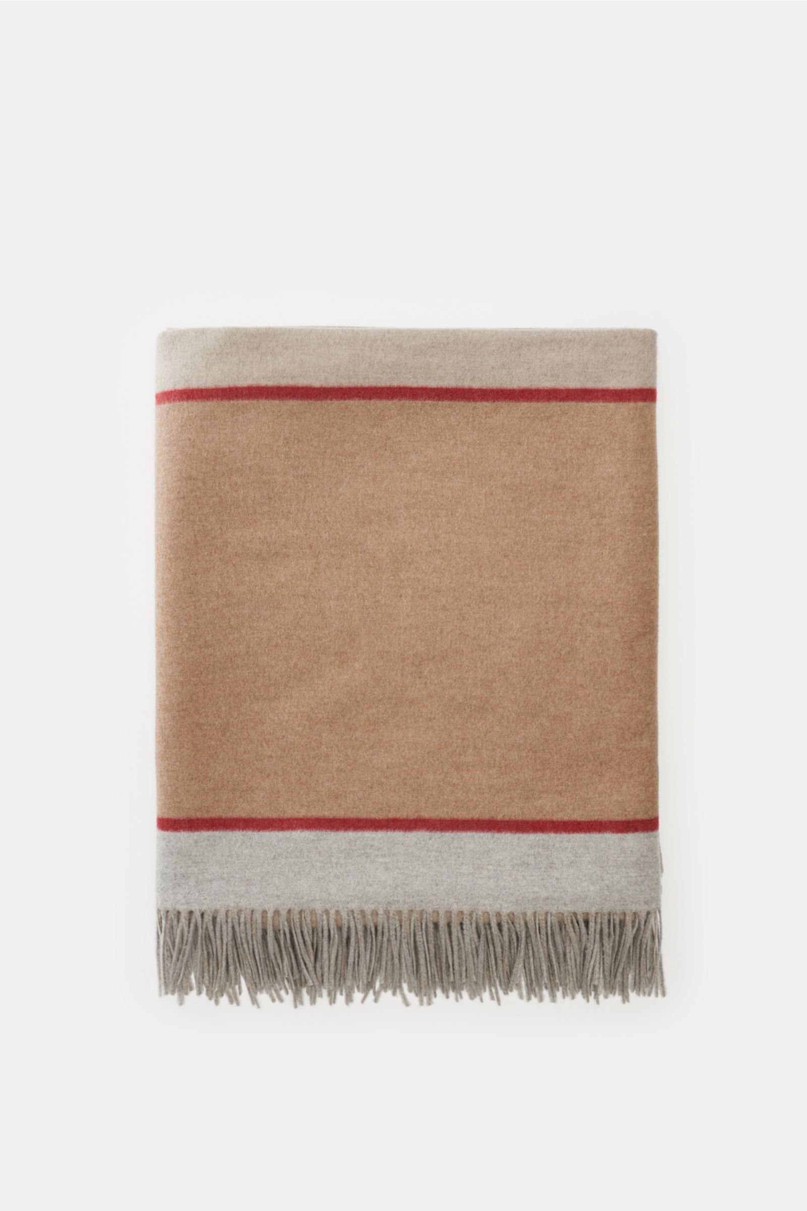 Silk scarf grey-brown/light brown