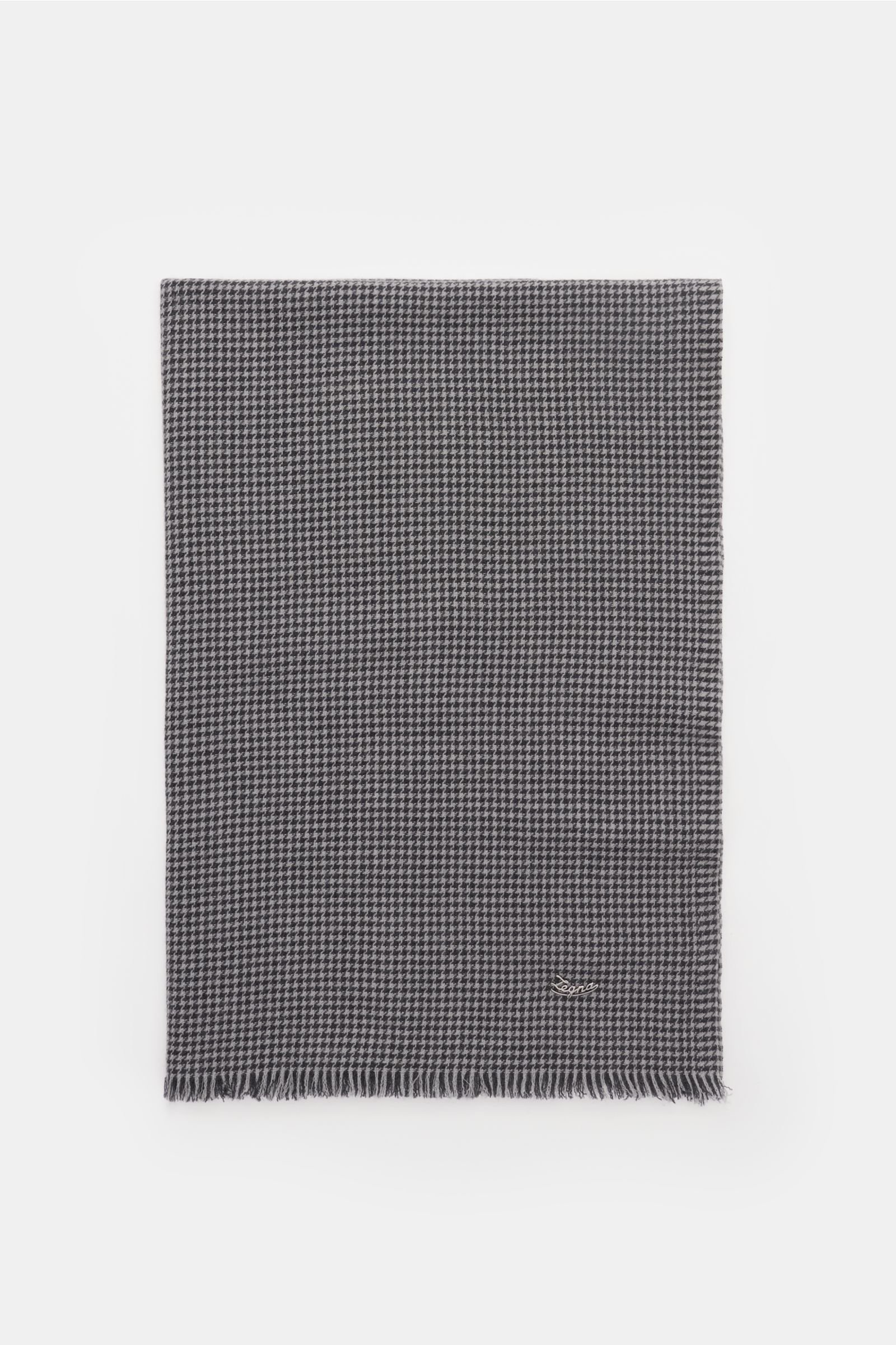 Checked scarf grey/anthracite
