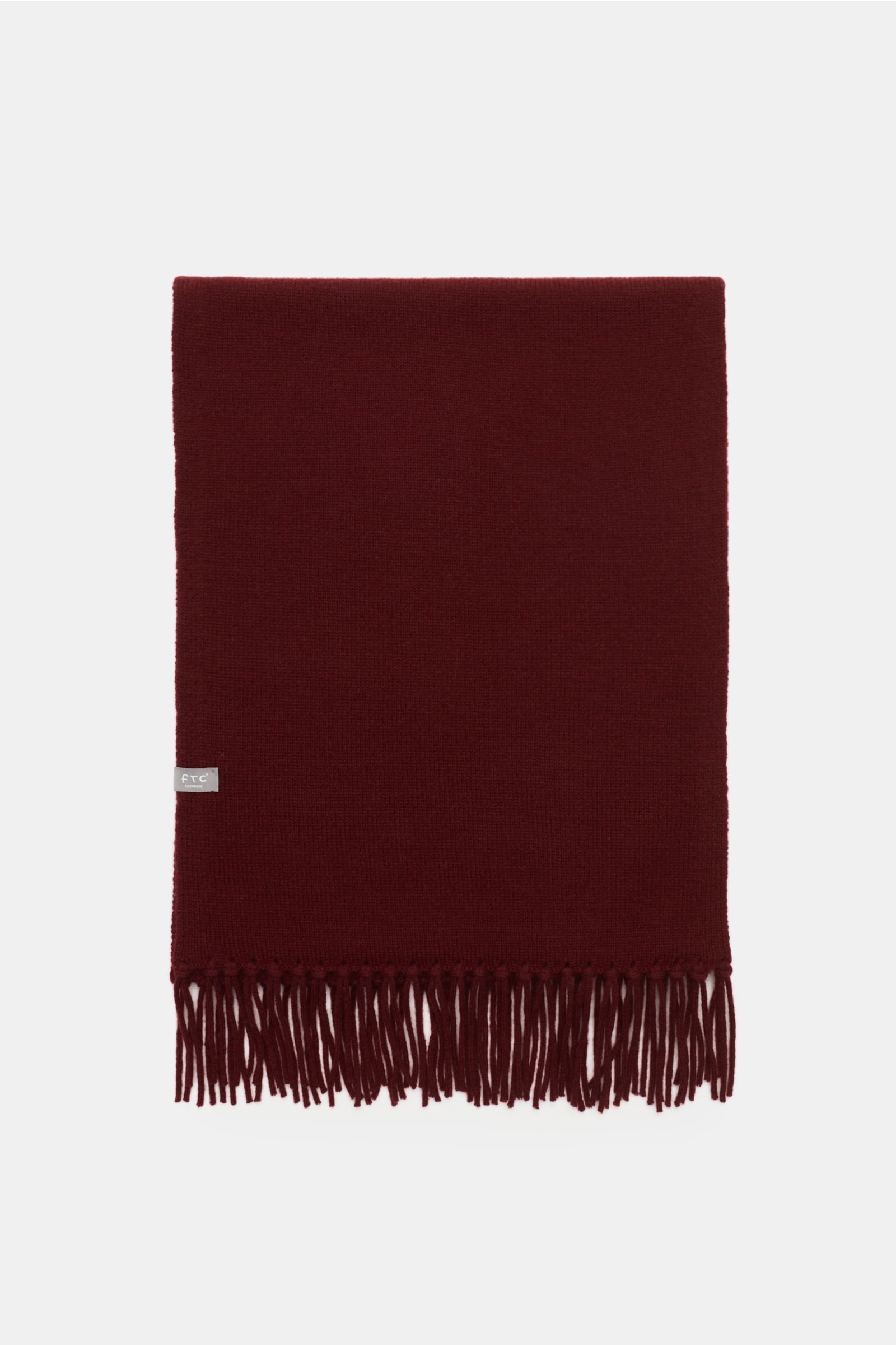 Cashmere scarf burgundy