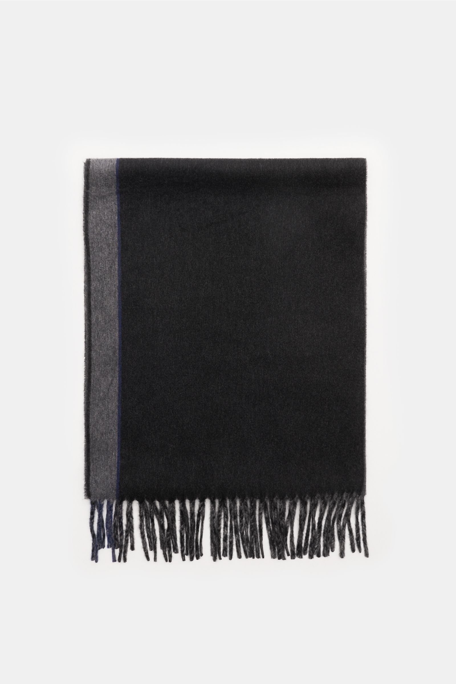 Cashmere scarf dark grey/dark navy