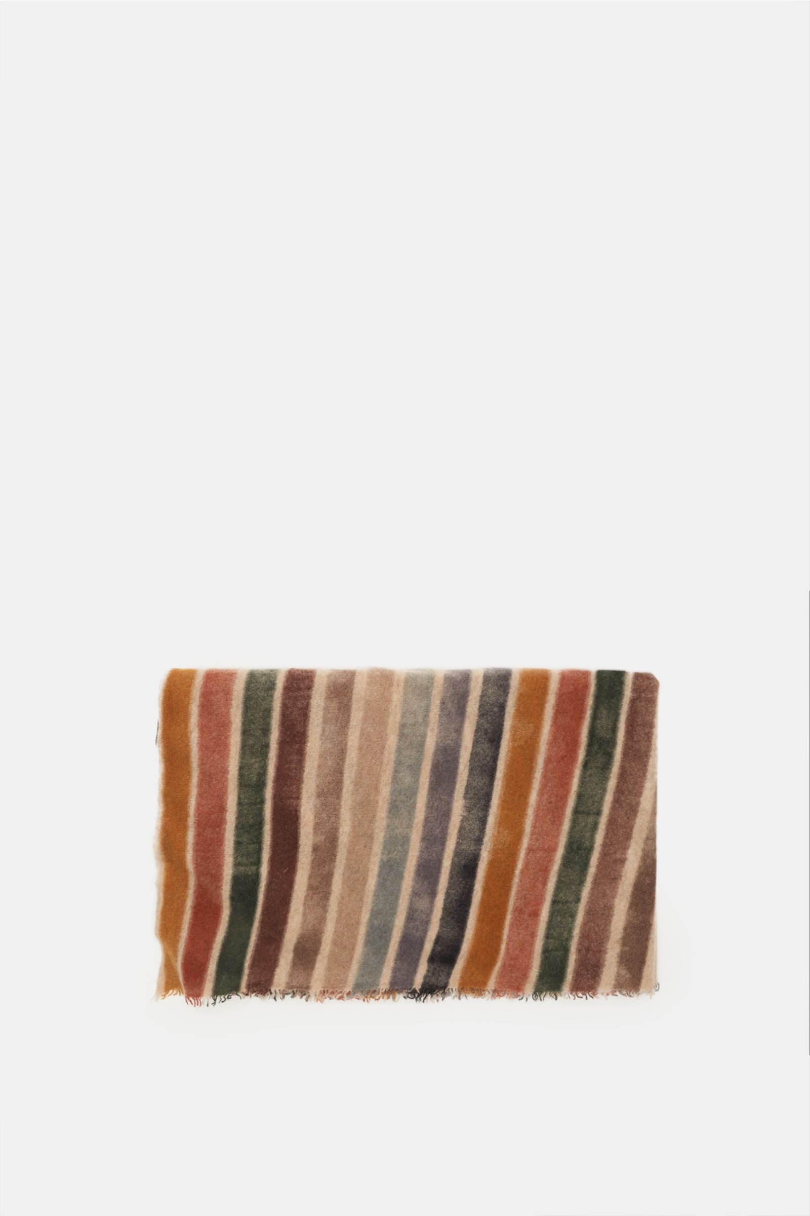 Cashmere scarf 'Rossano' beige/brown striped