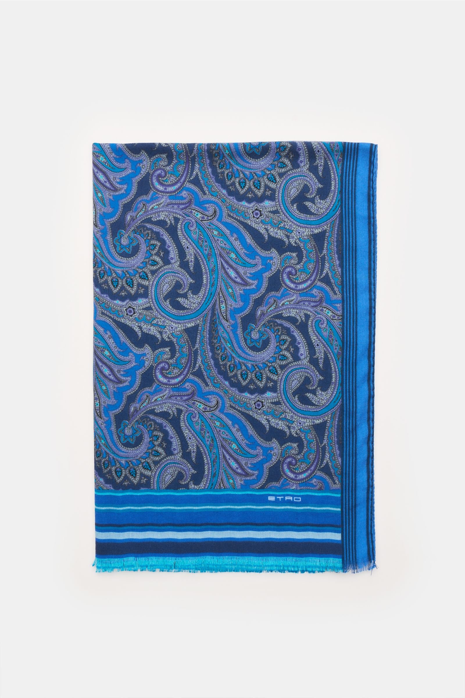 Scarf blue/turquoise patterned
