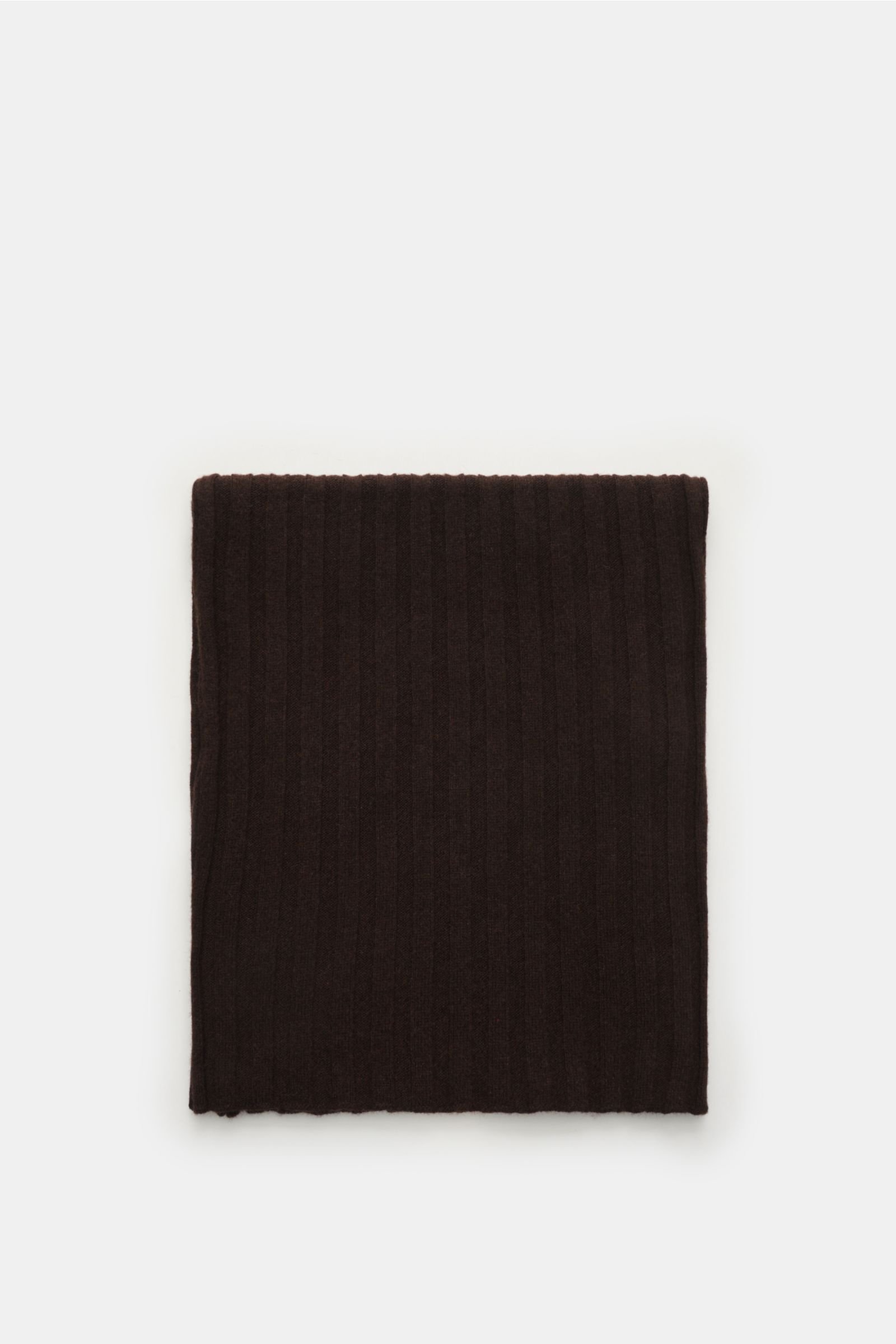 Cashmere scarf dark brown