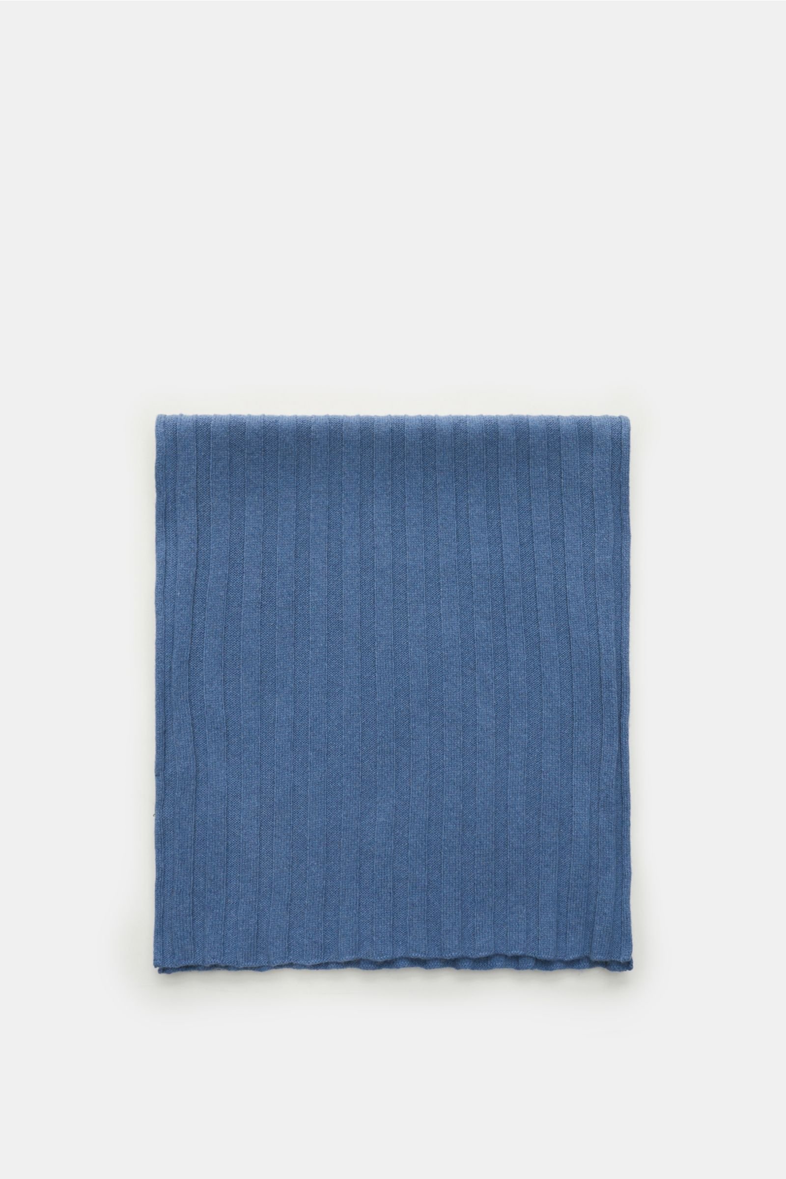 Cashmere scarf smoky blue